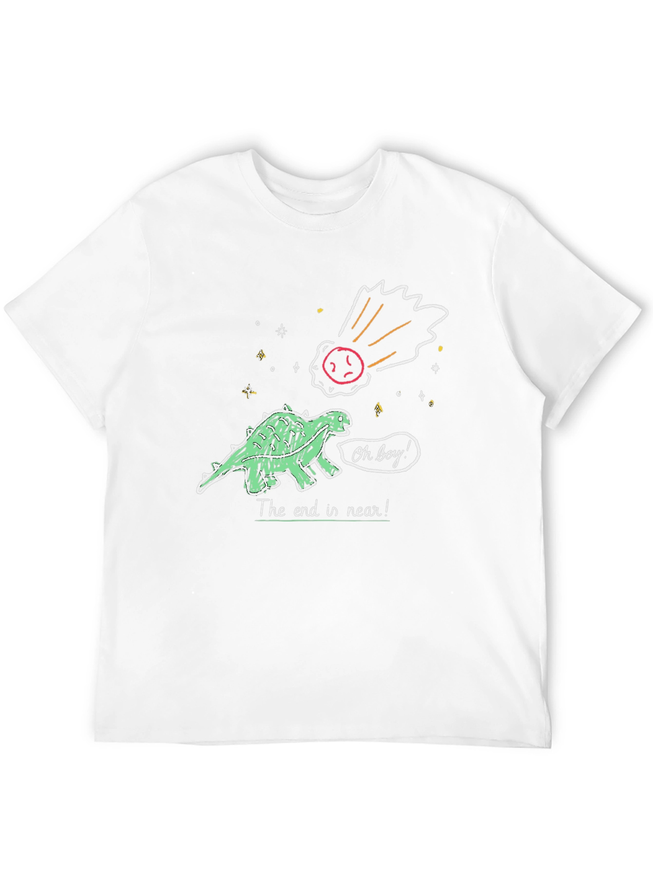 Dinosaur The End is Near! Graphic T-Shirt