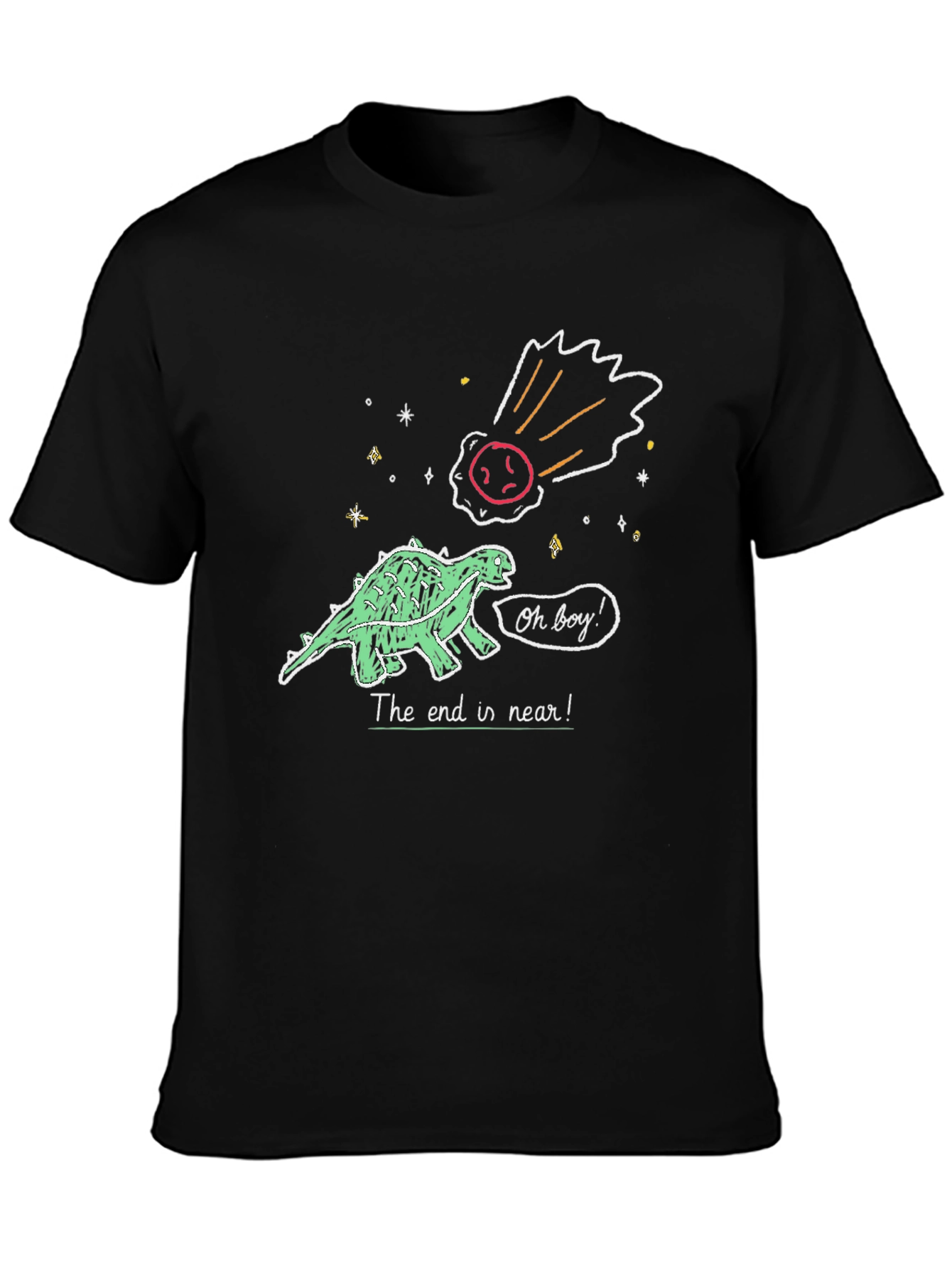Dinosaur The End is Near! Graphic T-Shirt