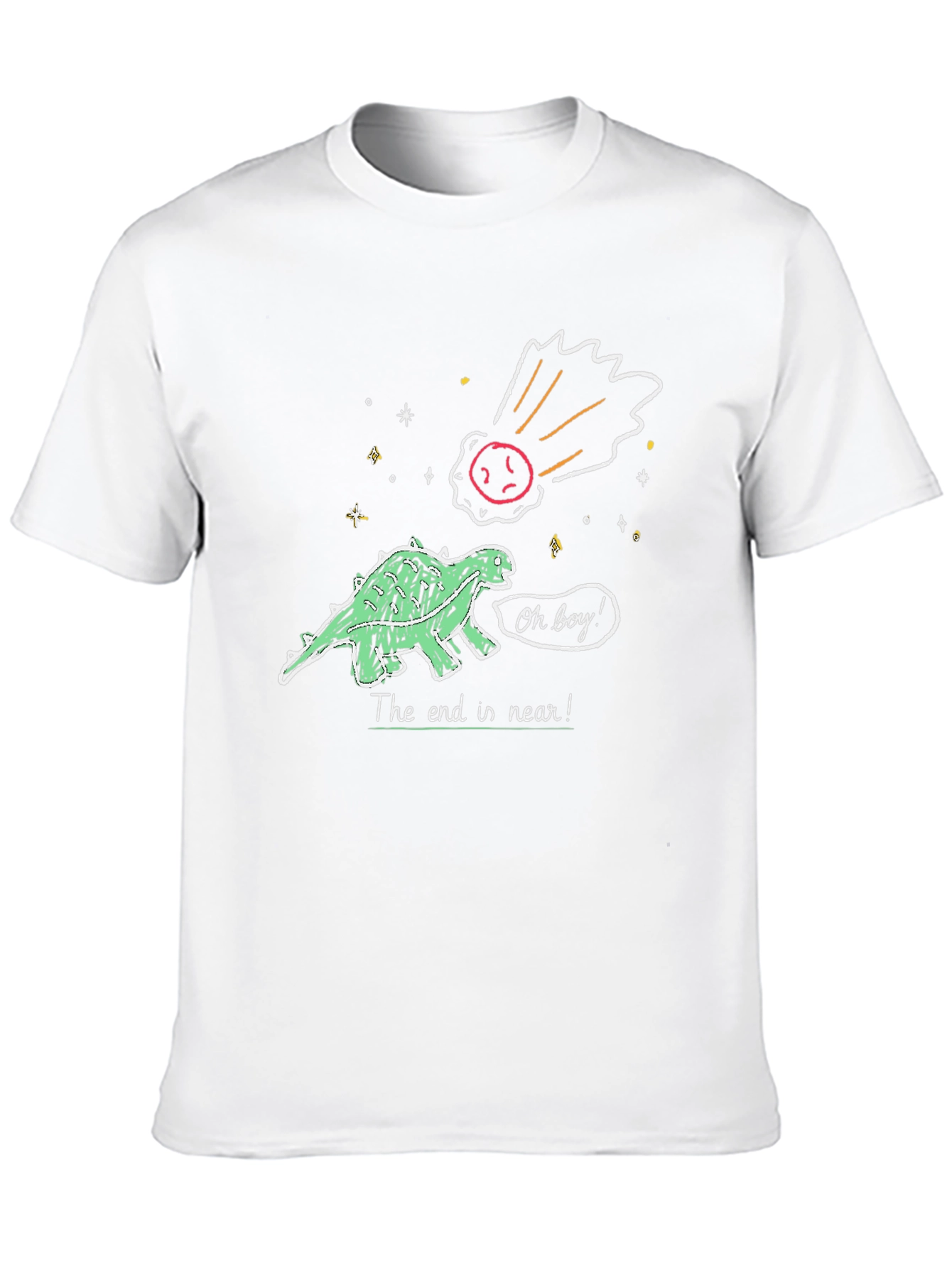 Dinosaur The End is Near! Graphic T-Shirt