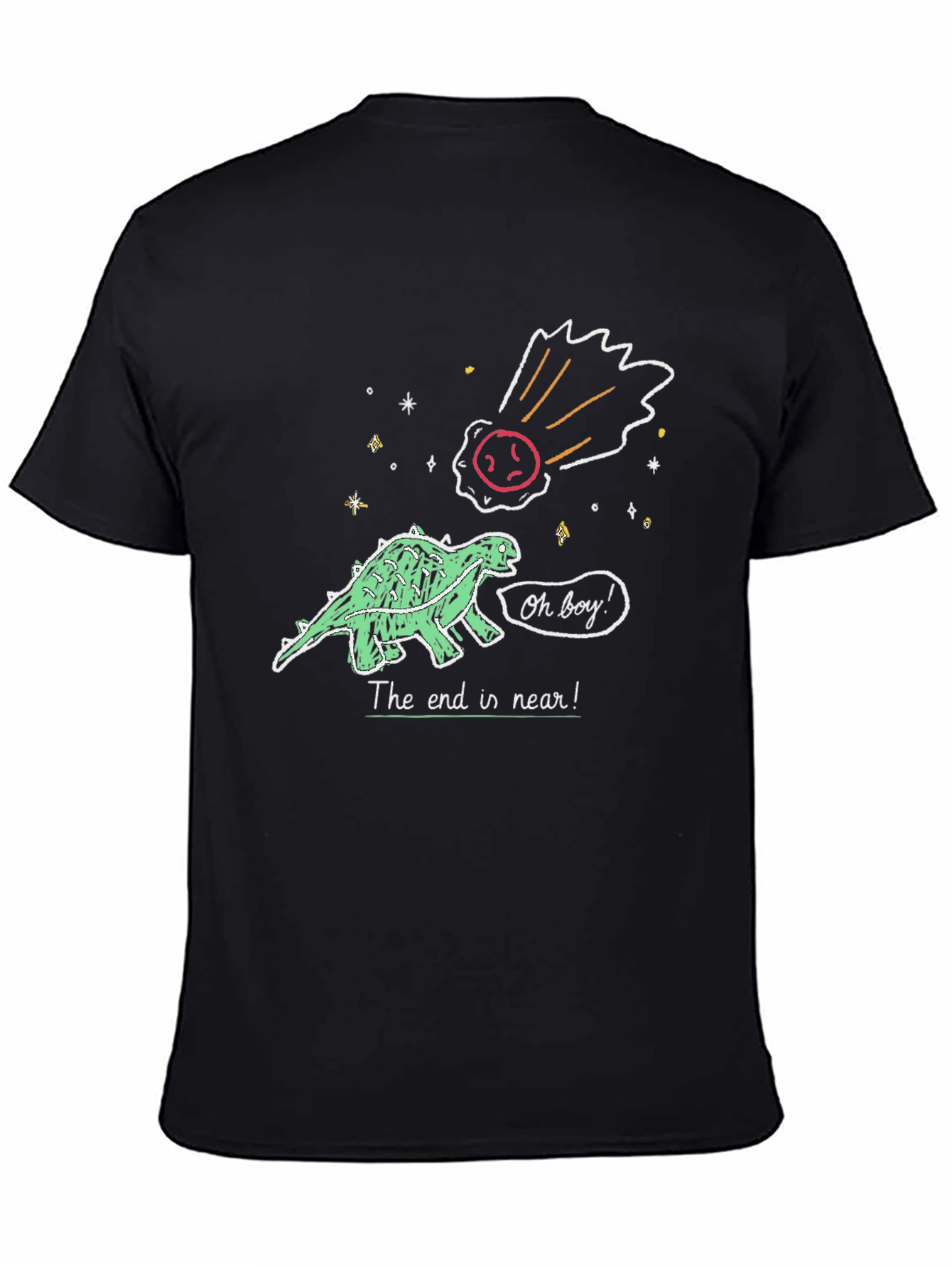Dinosaur The End is Near! Graphic T-Shirt