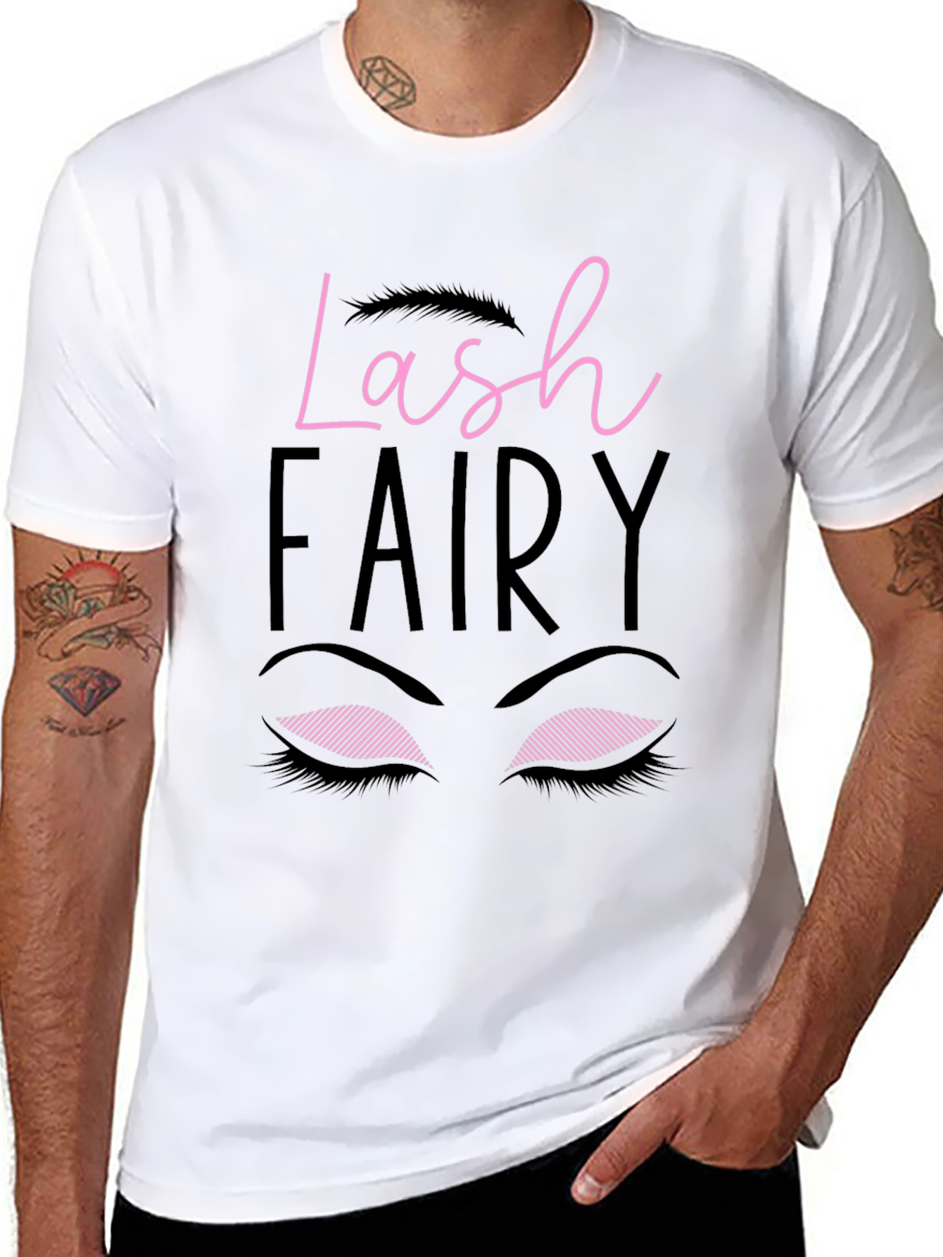 Lash Fairy Graphic Tee - Stylish Eyelash Design T-Shirt