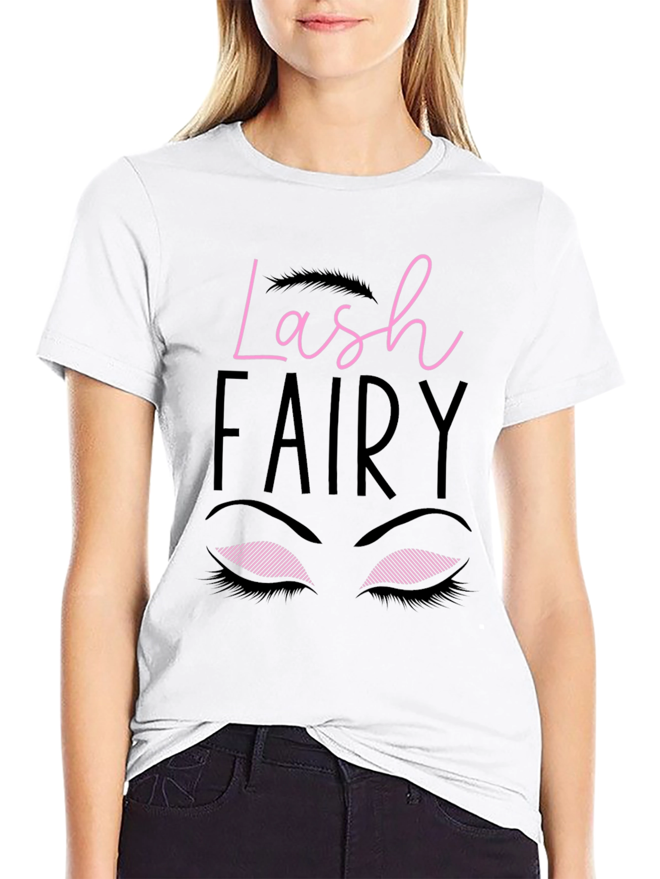 Lash Fairy Graphic Tee - Stylish Eyelash Design T-Shirt
