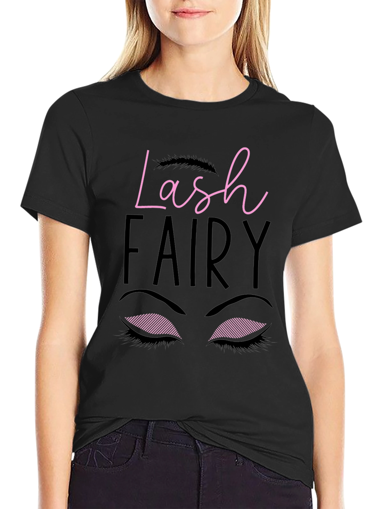 Lash Fairy Graphic Tee - Stylish Eyelash Design T-Shirt