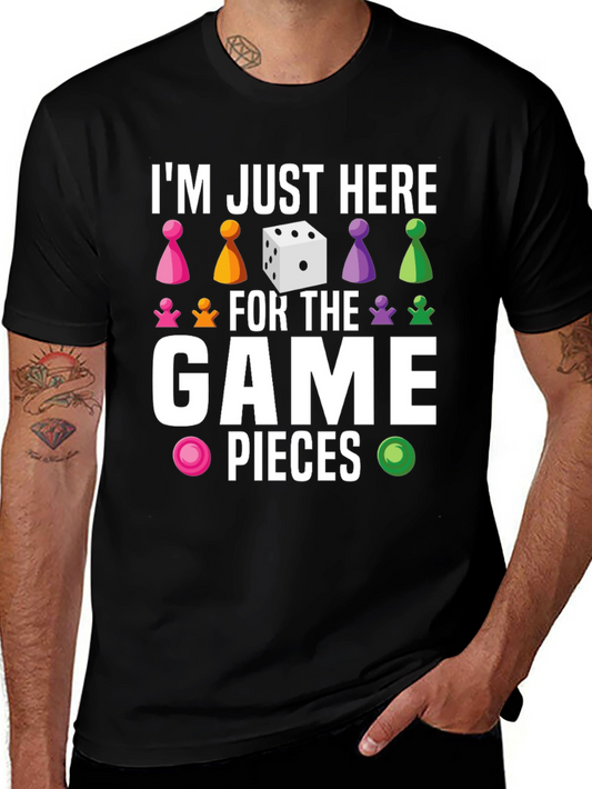 Im Just Here for the Game Pieces - Graphic Tee