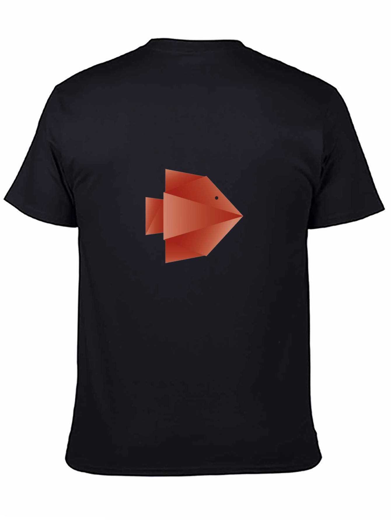 Geometric Fish Graphic Tee - Modern Style