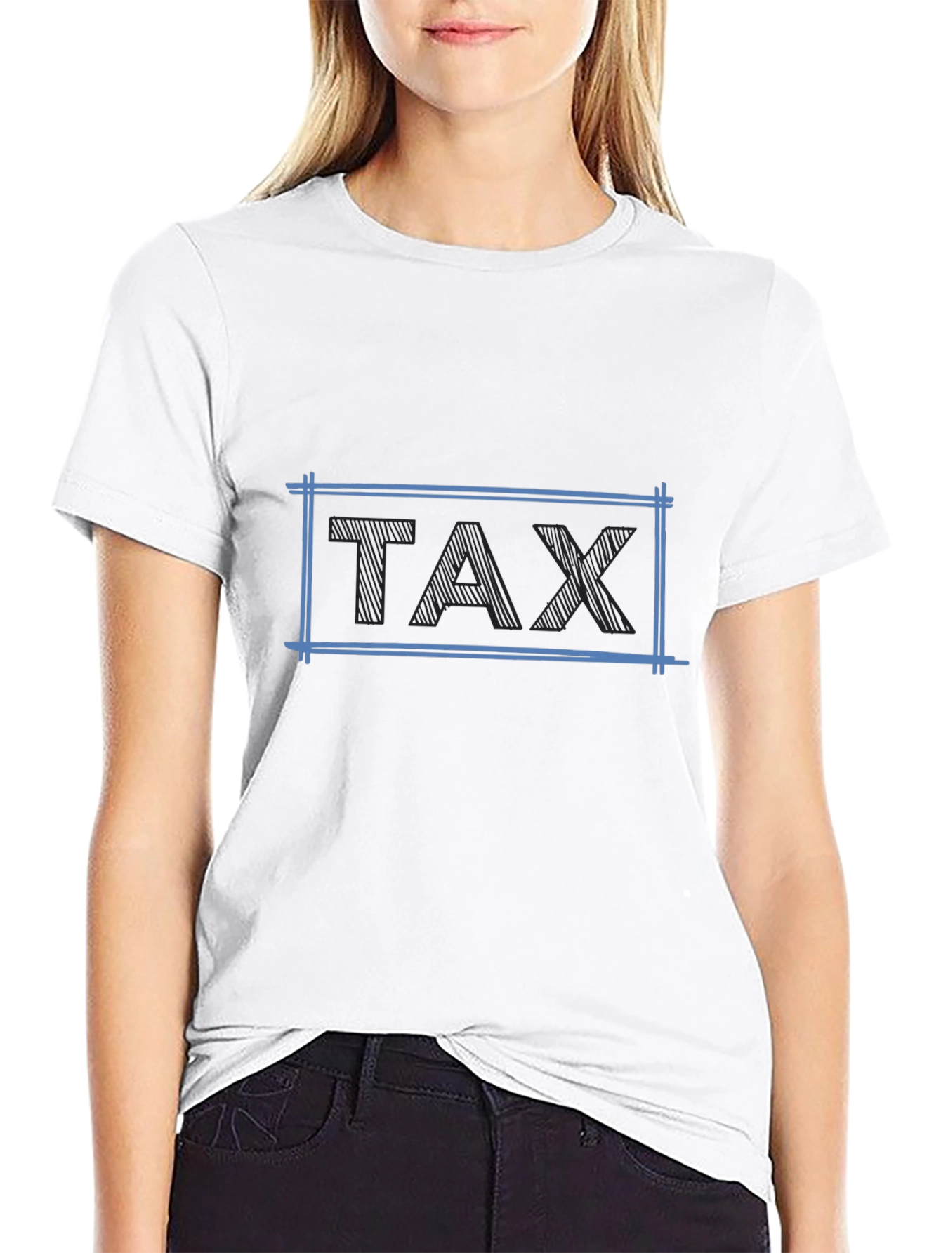 Tax Graphic T-Shirt - Black