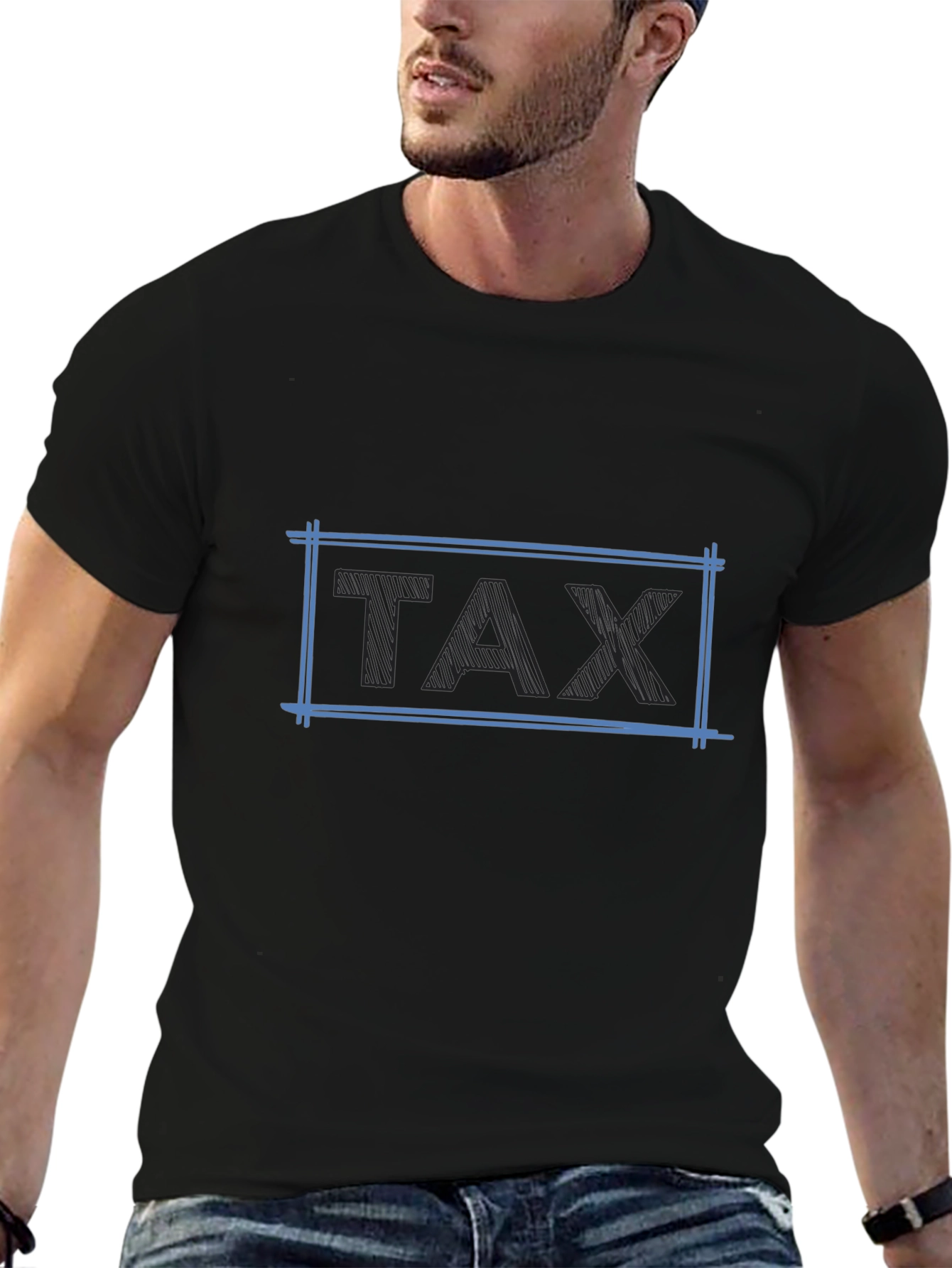 Tax Graphic T-Shirt - Black