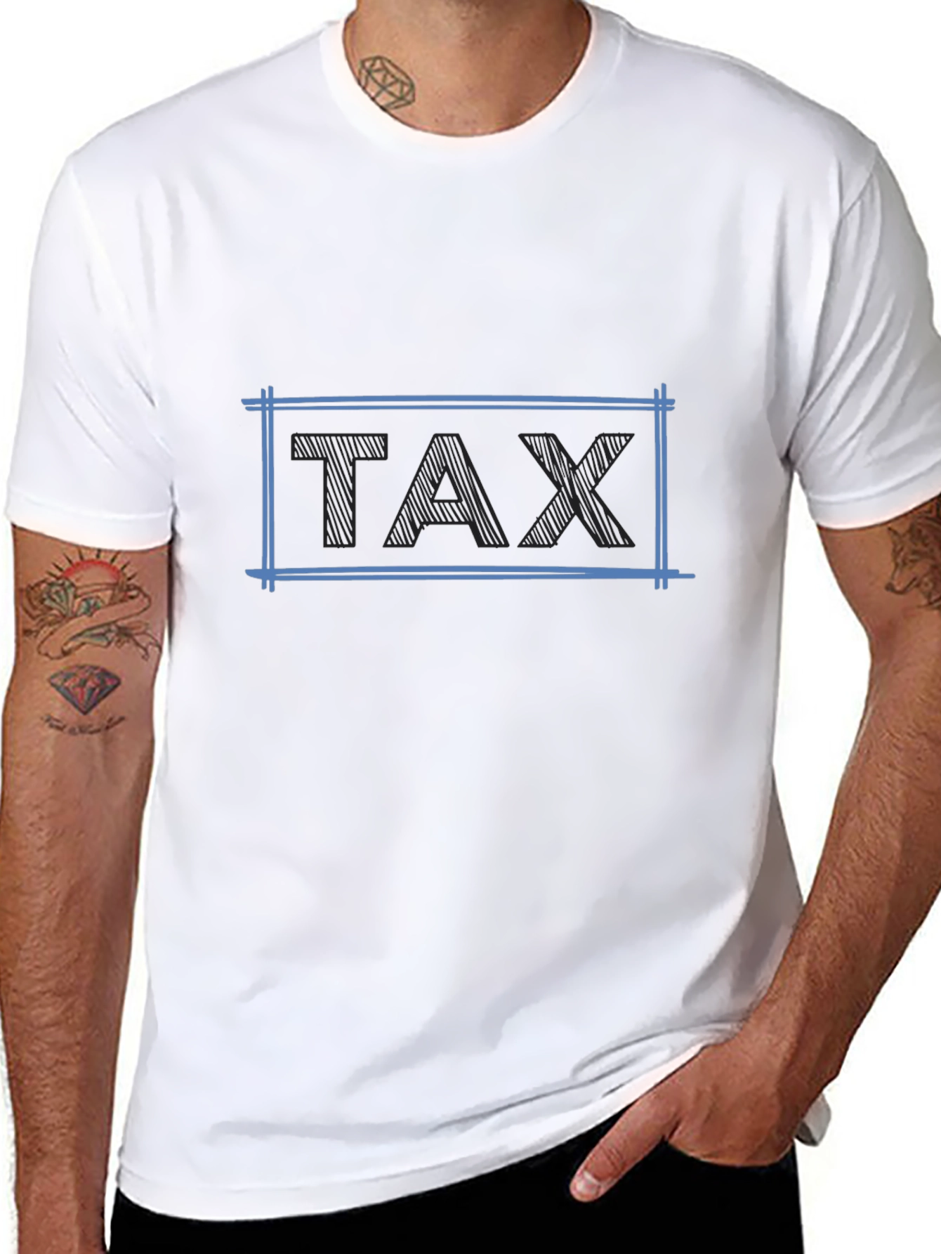 Tax Graphic T-Shirt - Black
