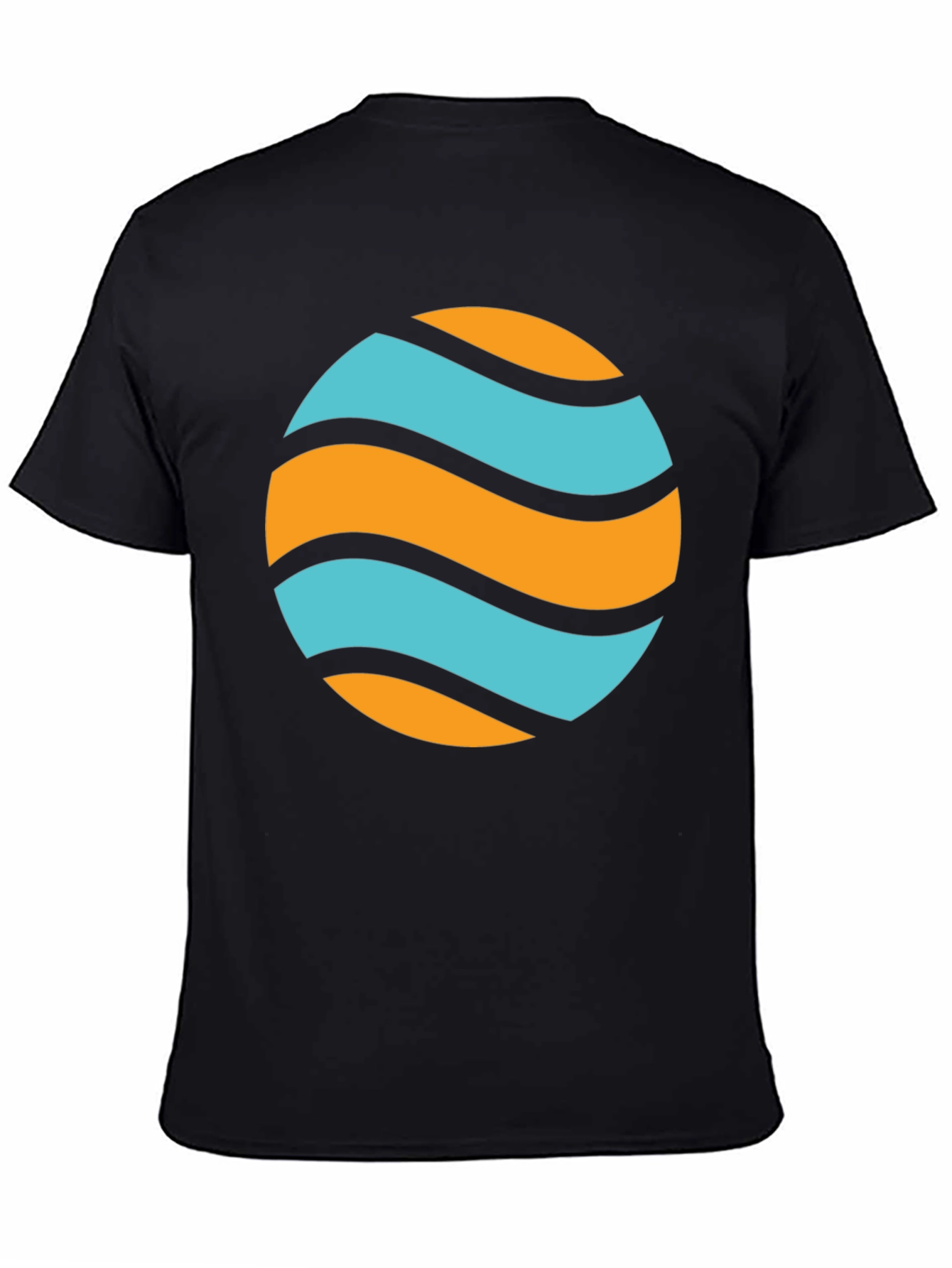 Wavy Orb Graphic Tee - Casual Style
