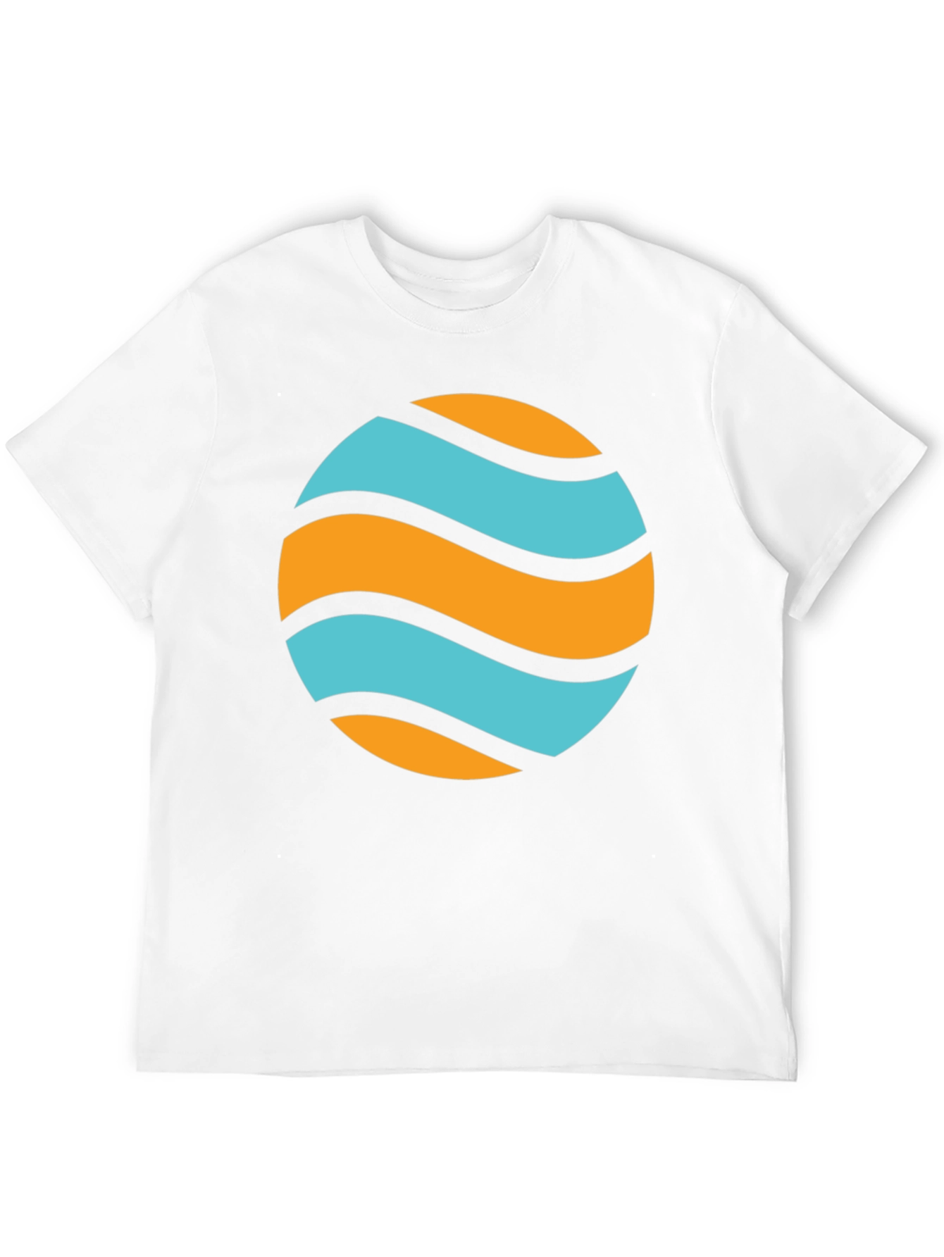 Wavy Orb Graphic Tee - Casual Style