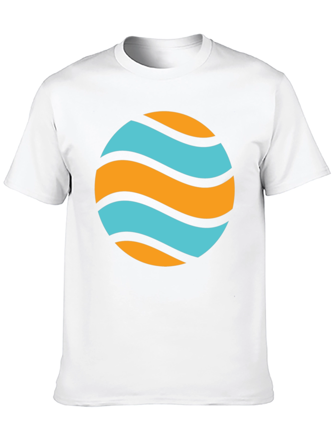 Wavy Orb Graphic Tee - Casual Style