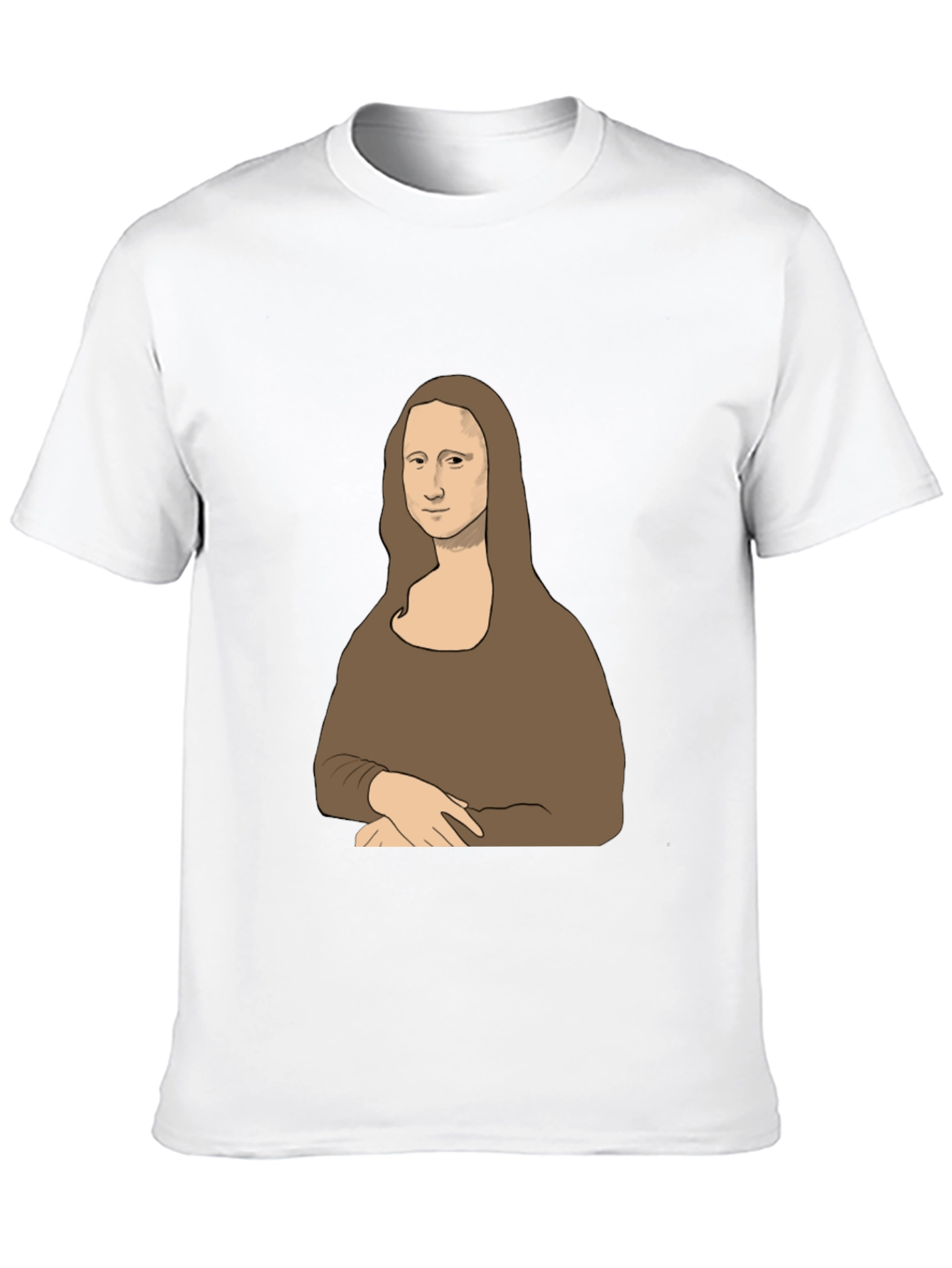 Mona Lisa Graphic Print Tee - Black
