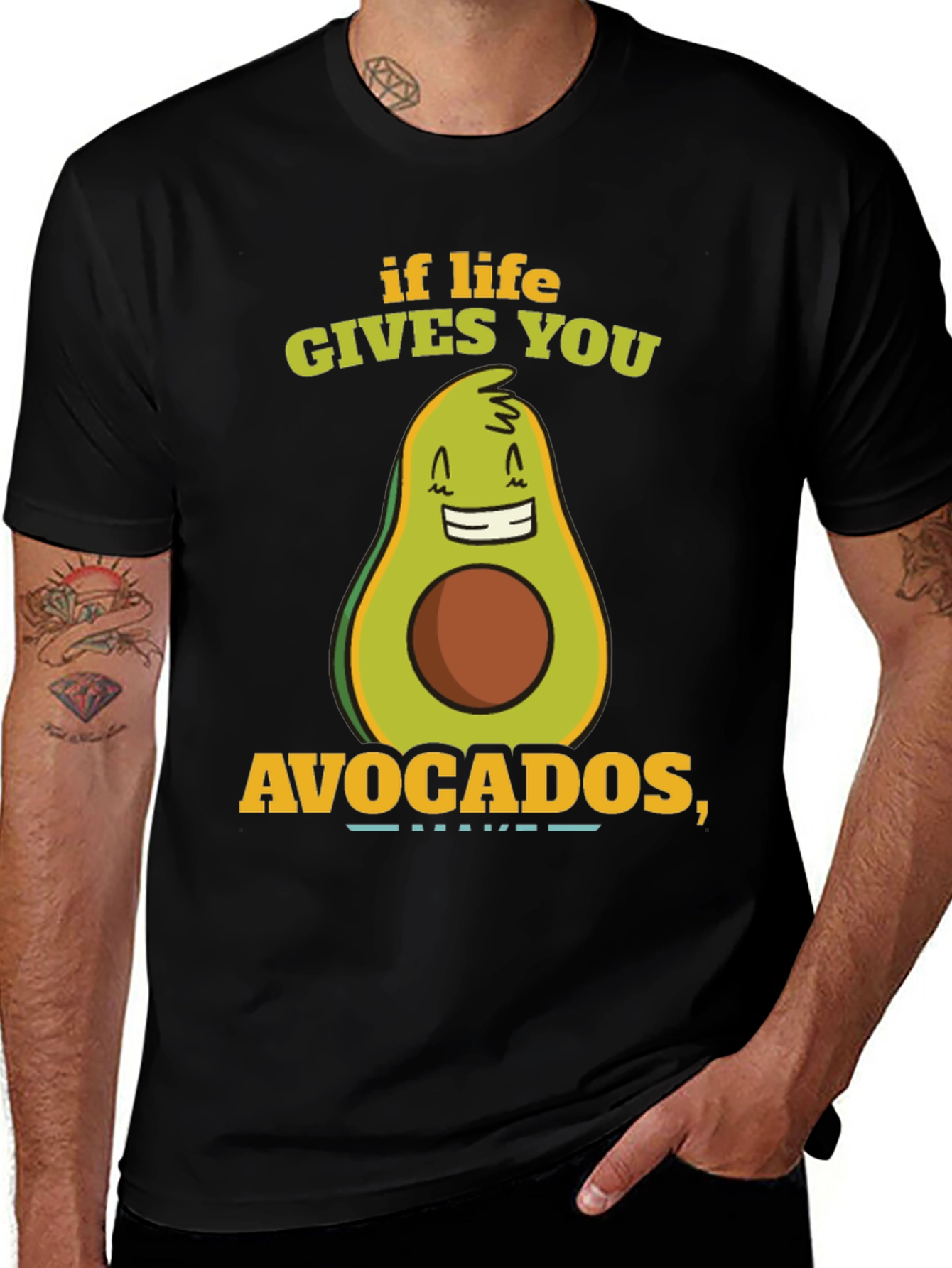 Funny Avocado T-Shirt - If Life Gives You Avocados