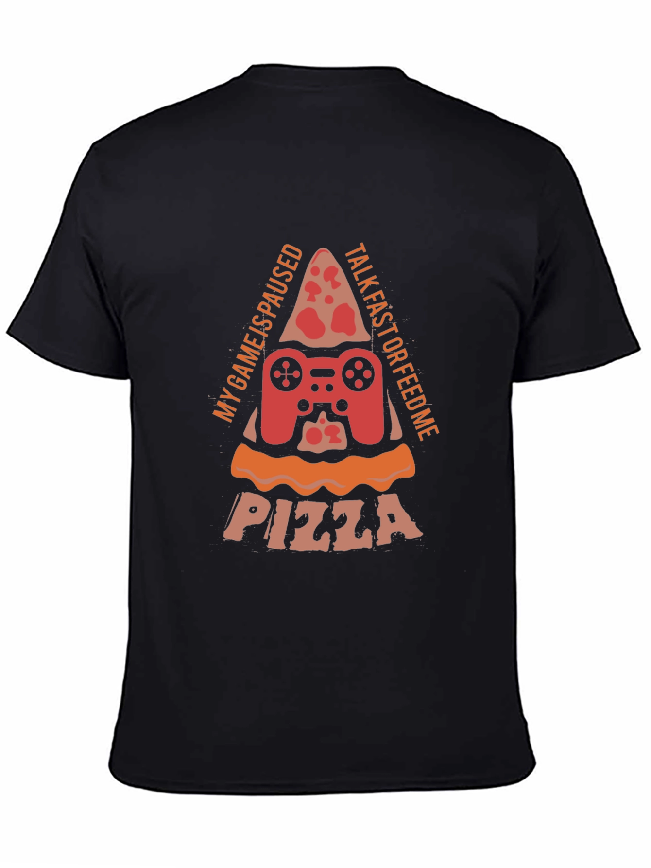 Gamer Pizza T-Shirt - My Game is Paused