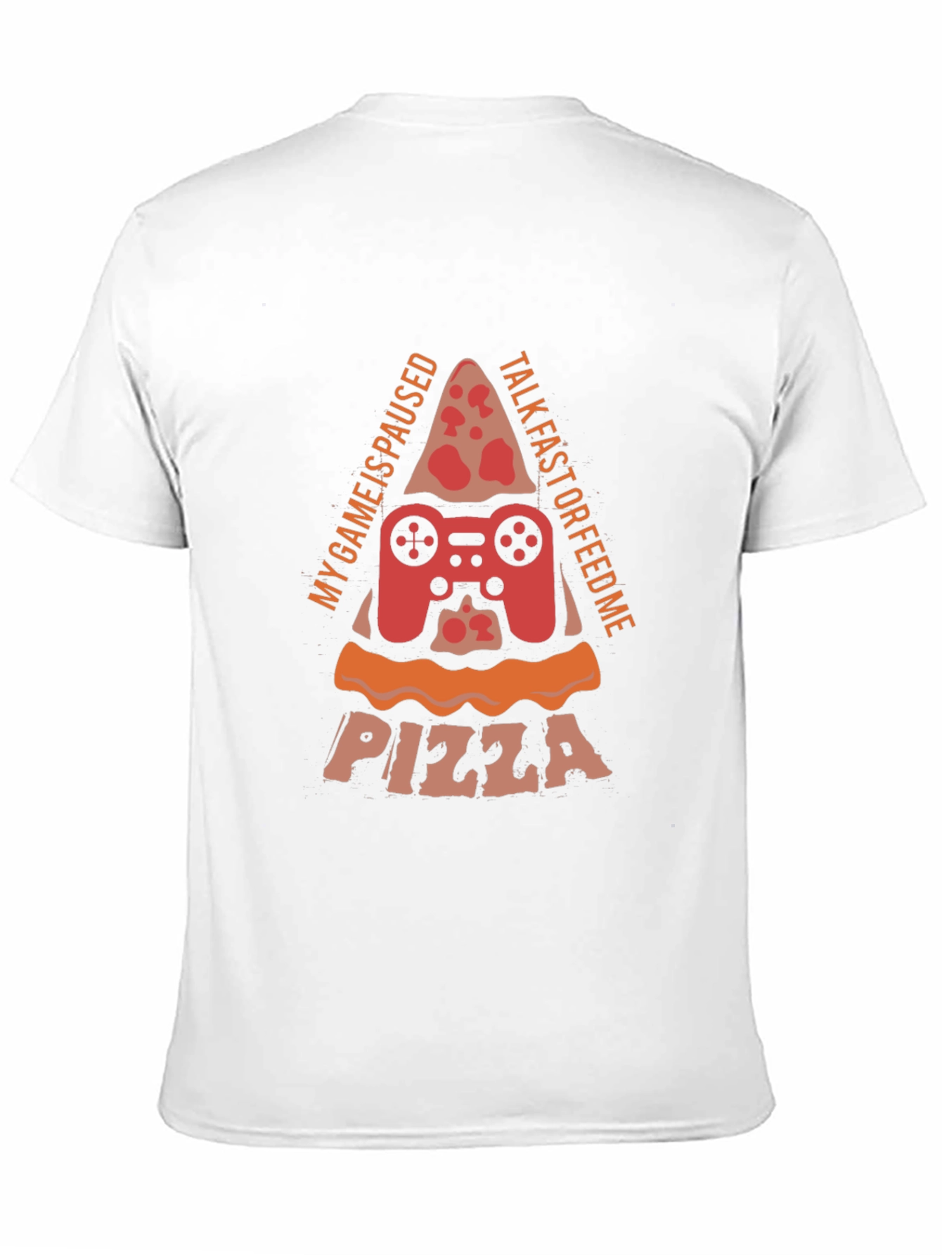 Gamer Pizza T-Shirt - My Game is Paused