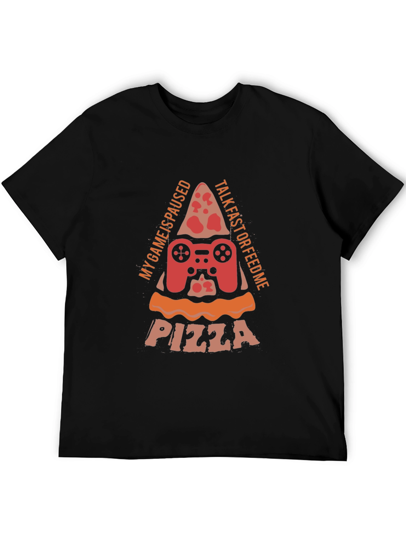 Gamer Pizza T-Shirt - My Game is Paused