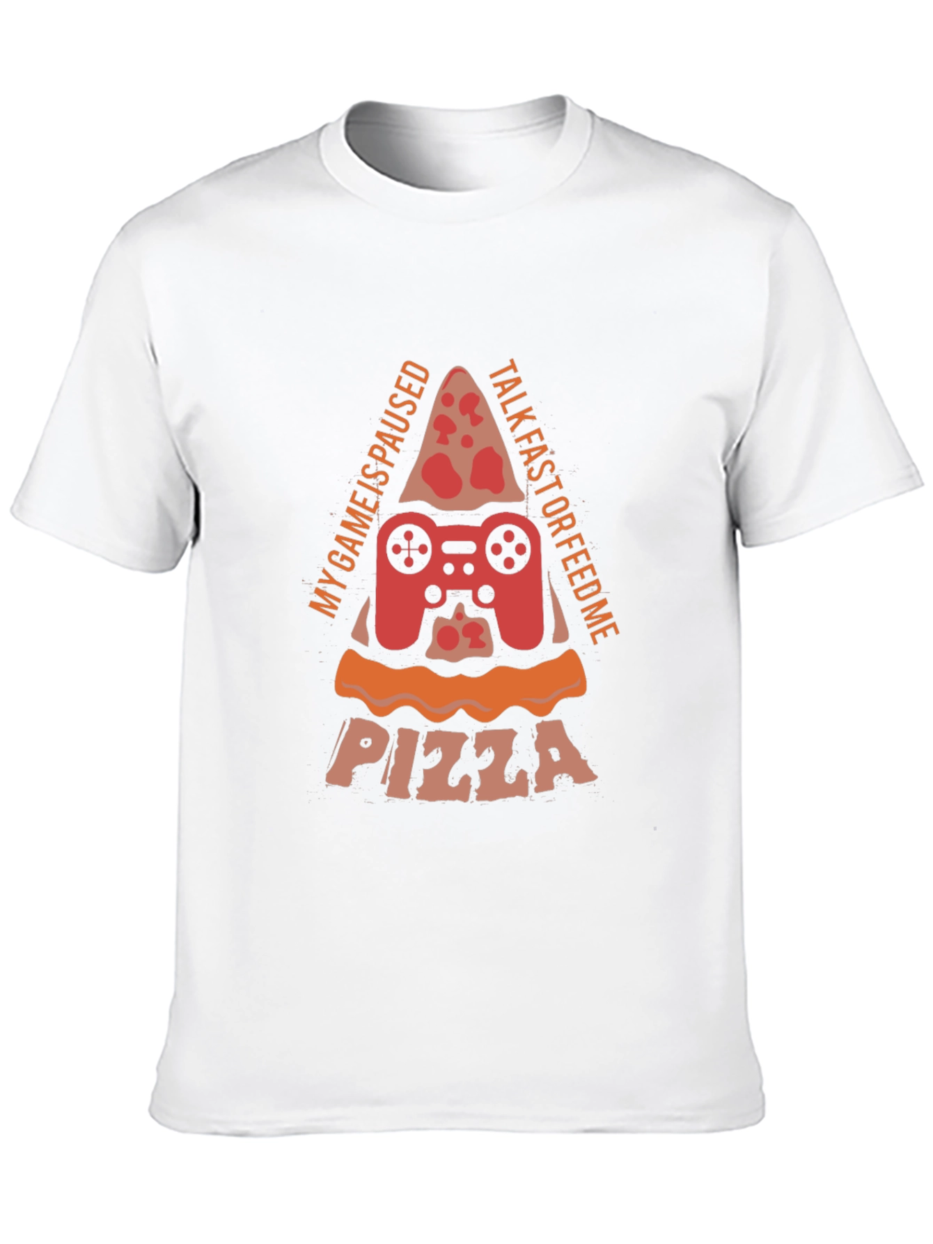 Gamer Pizza T-Shirt - My Game is Paused