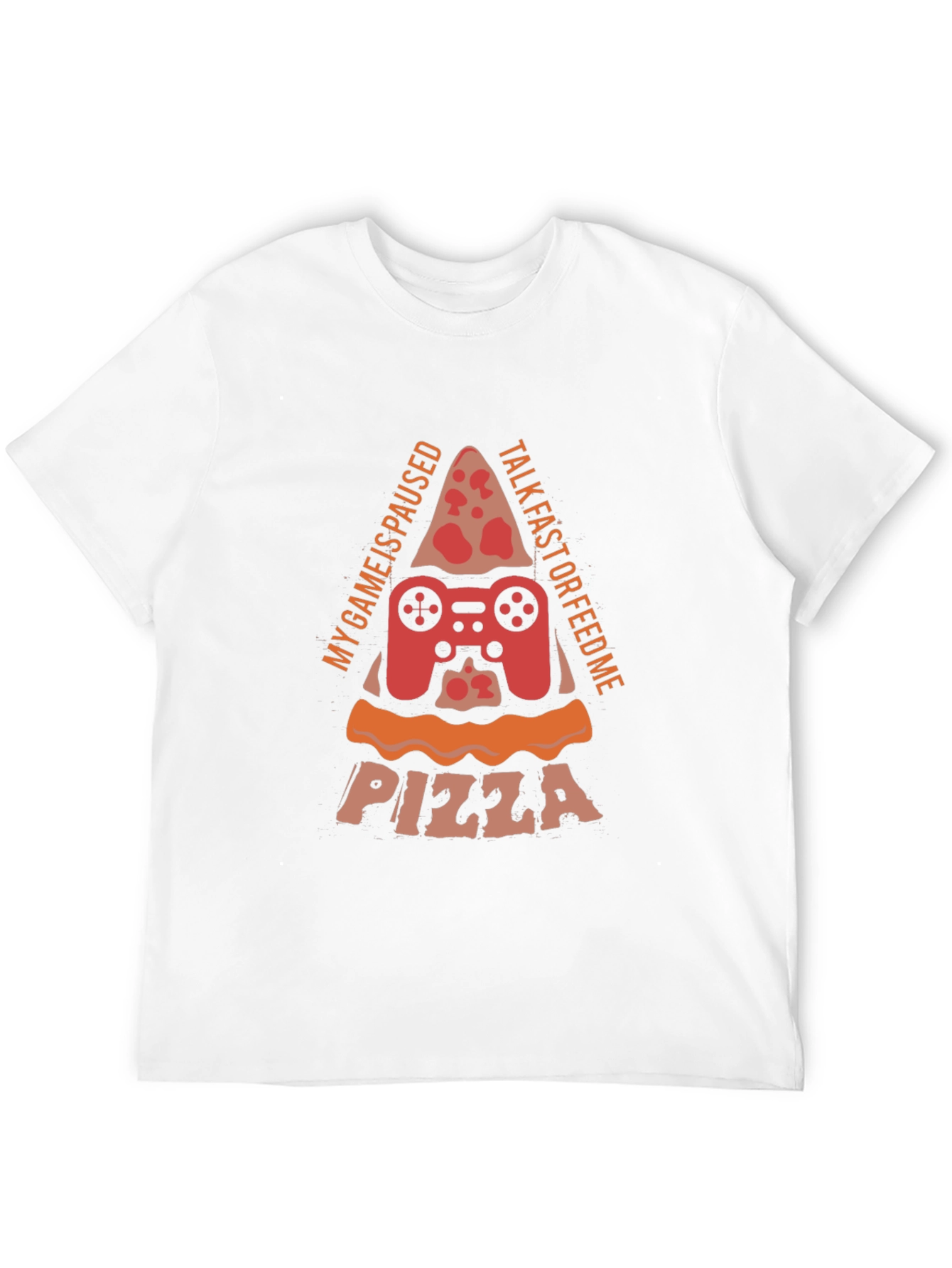 Gamer Pizza T-Shirt - My Game is Paused