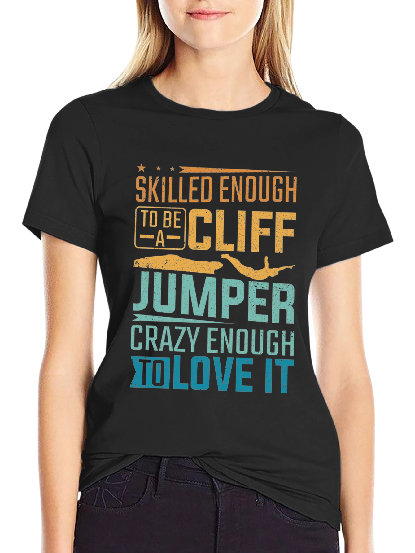 Skilled Cliff Jumper Graphic Tee