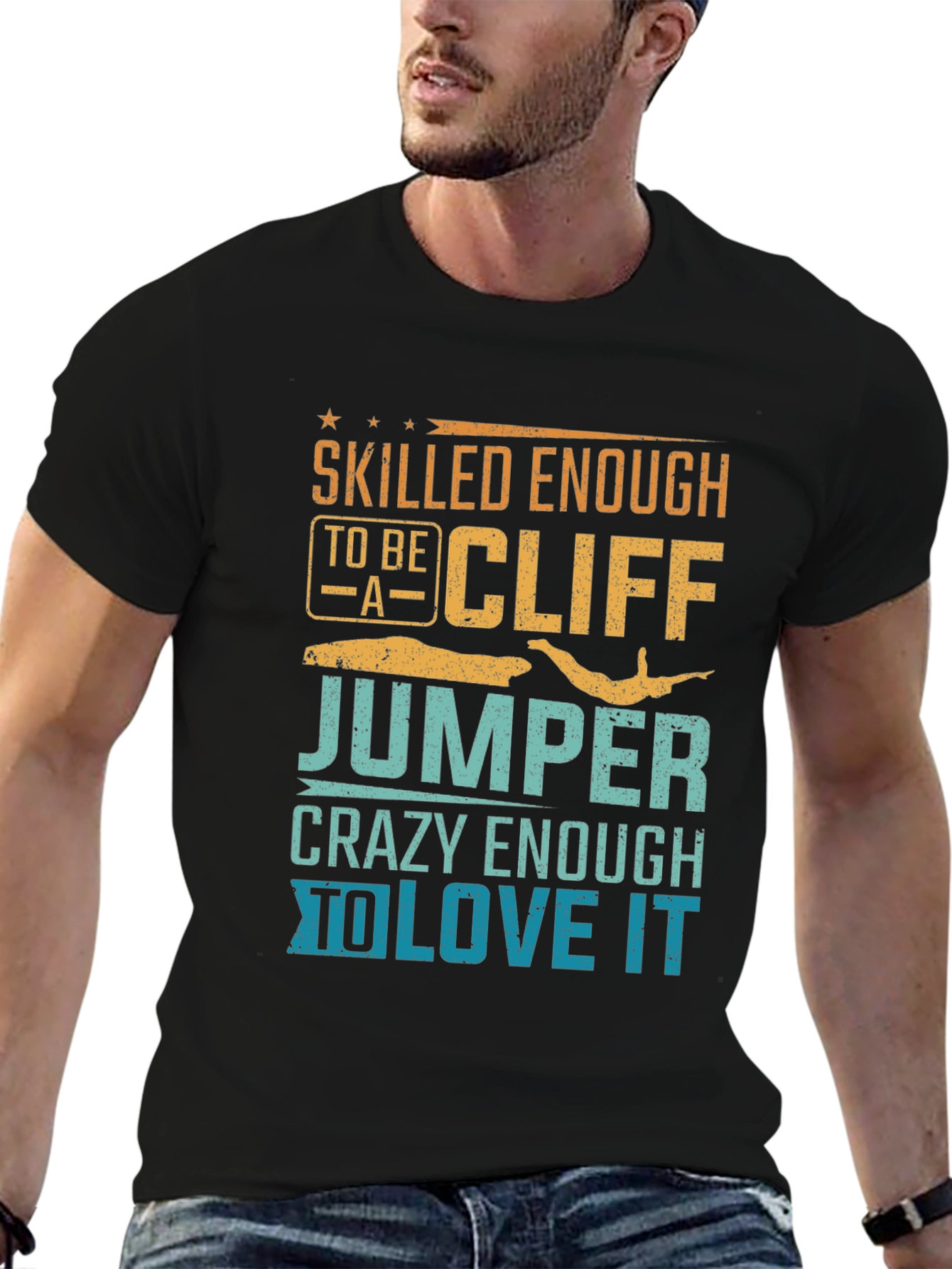 Skilled Cliff Jumper Graphic Tee
