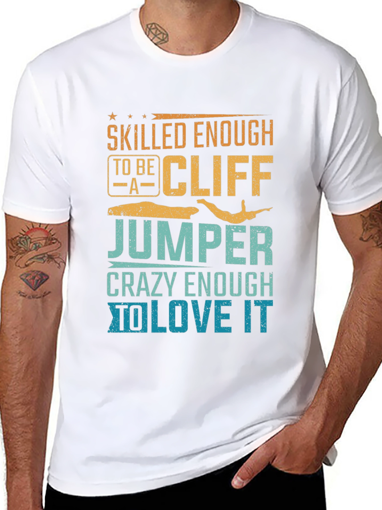 Skilled Cliff Jumper Graphic Tee