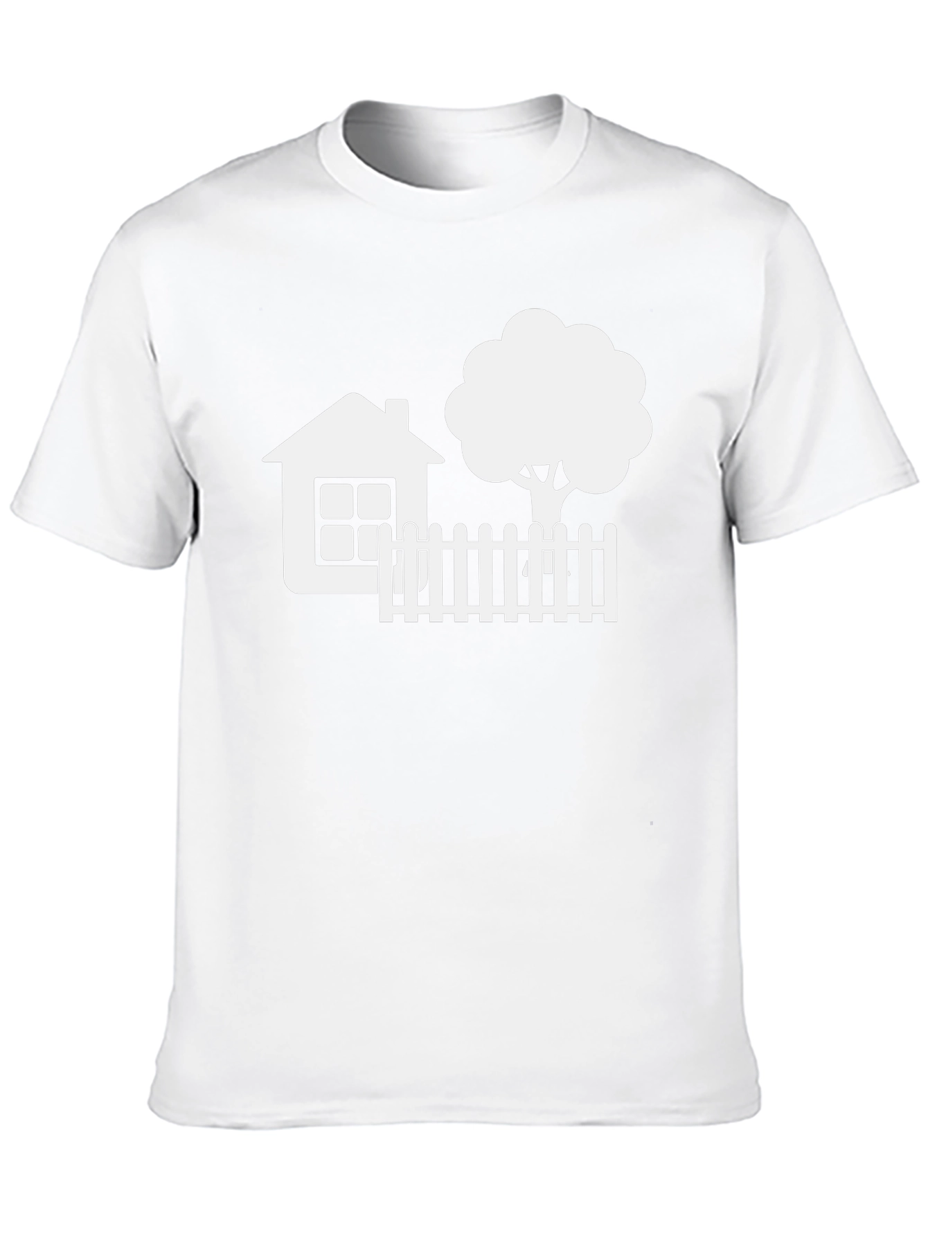 House & Tree Graphic Tee - Black Casual Shirt