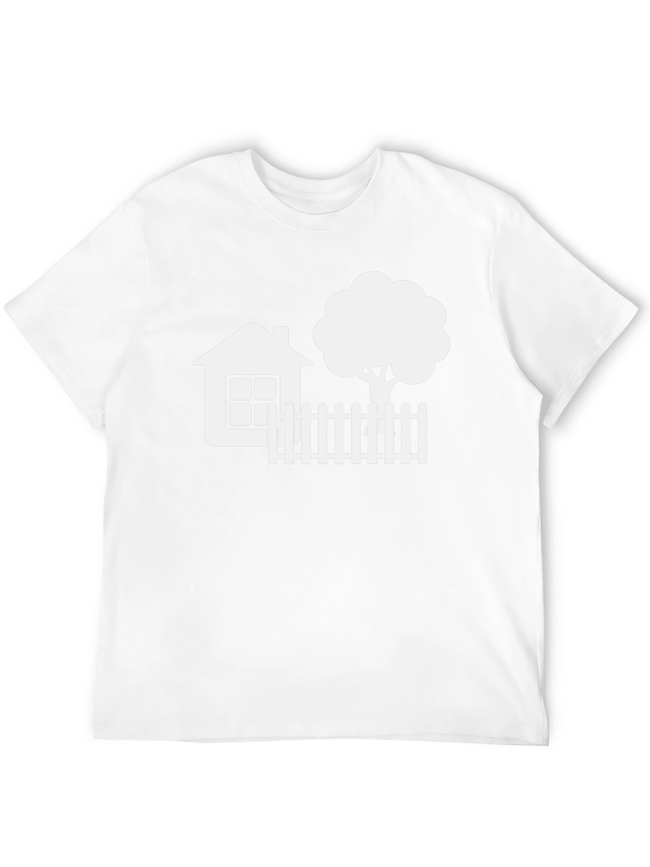 House & Tree Graphic Tee - Black Casual Shirt