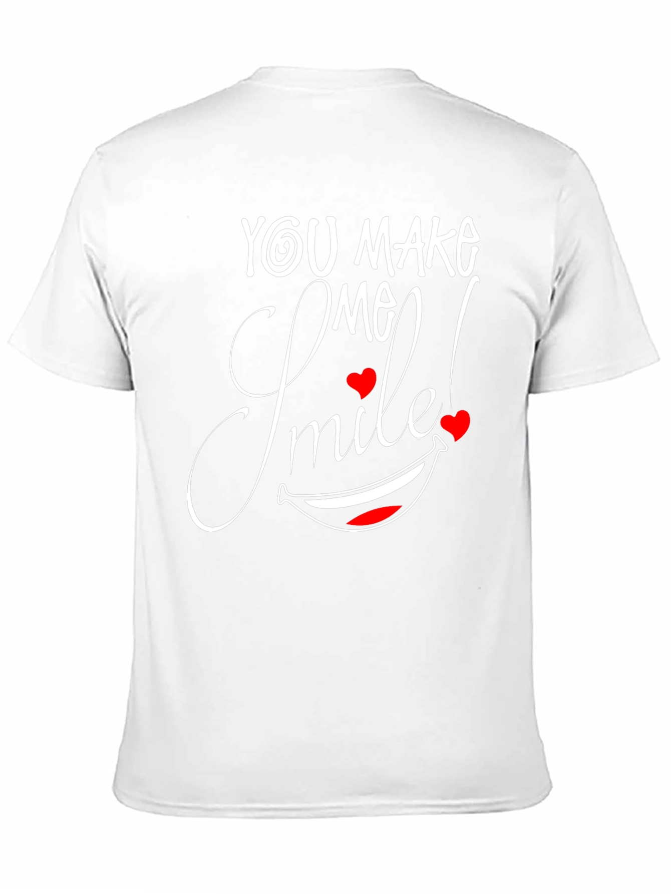 You Make Me Smile Black Graphic Tee