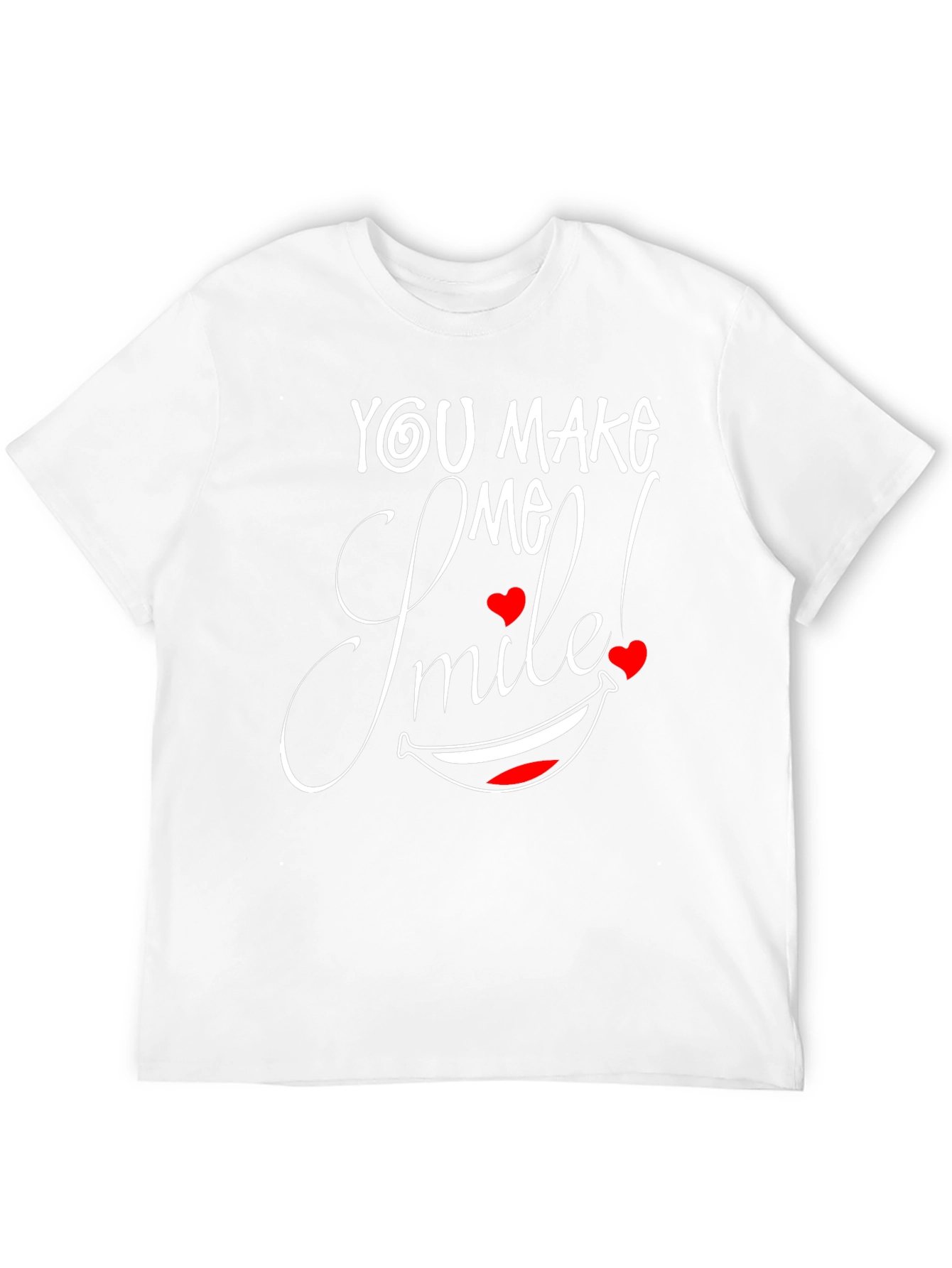 You Make Me Smile Black Graphic Tee