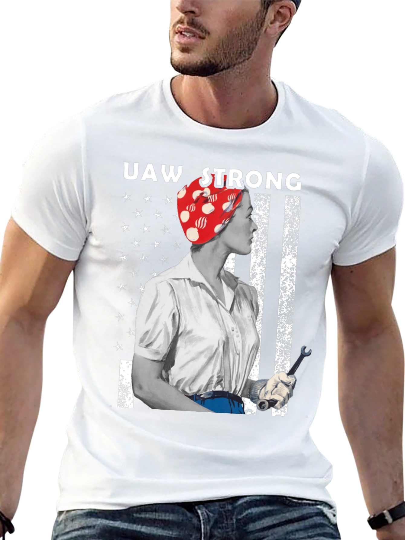 UAW Strong Rosie the Riveter T-Shirt