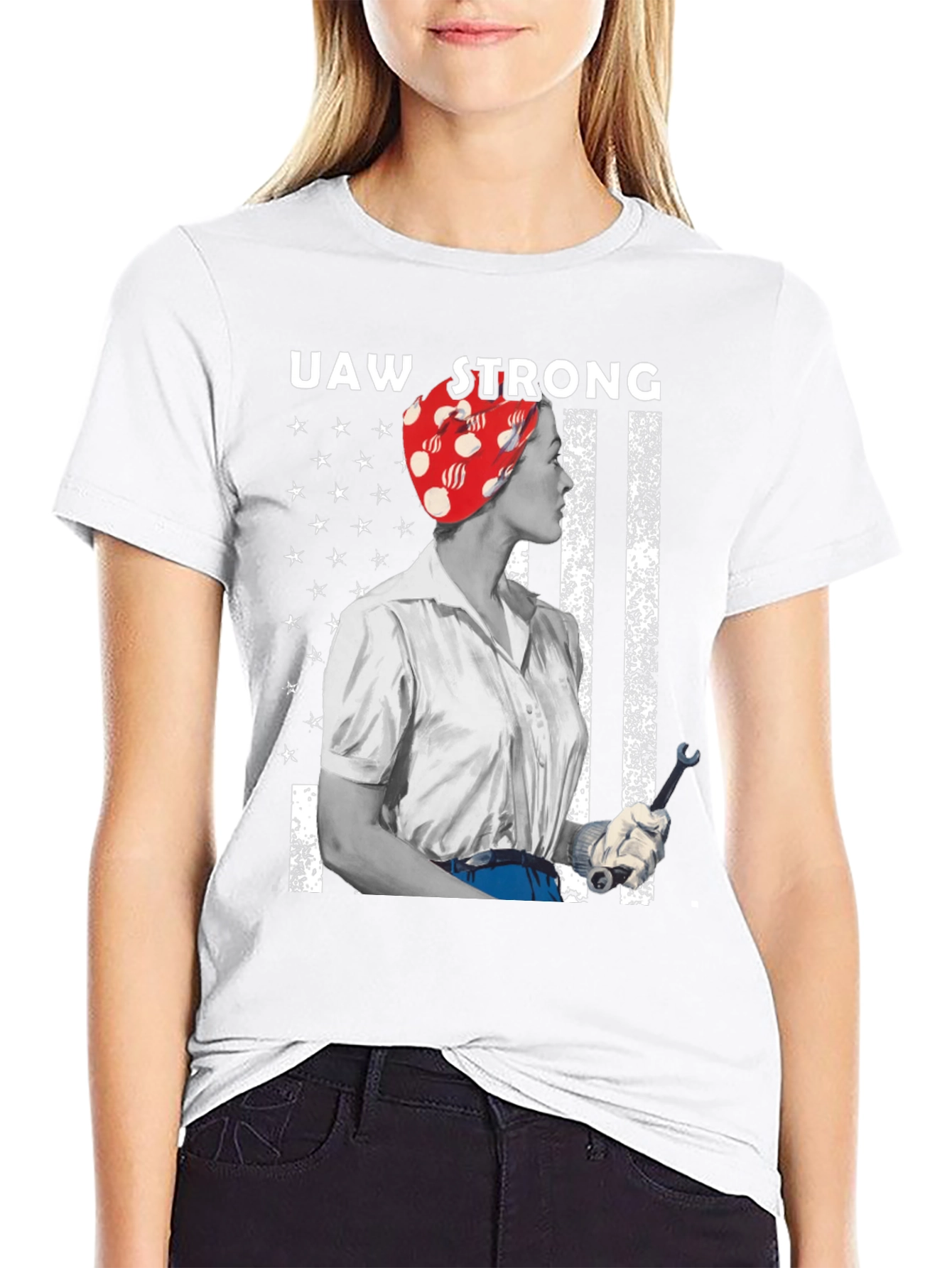 UAW Strong Rosie the Riveter T-Shirt