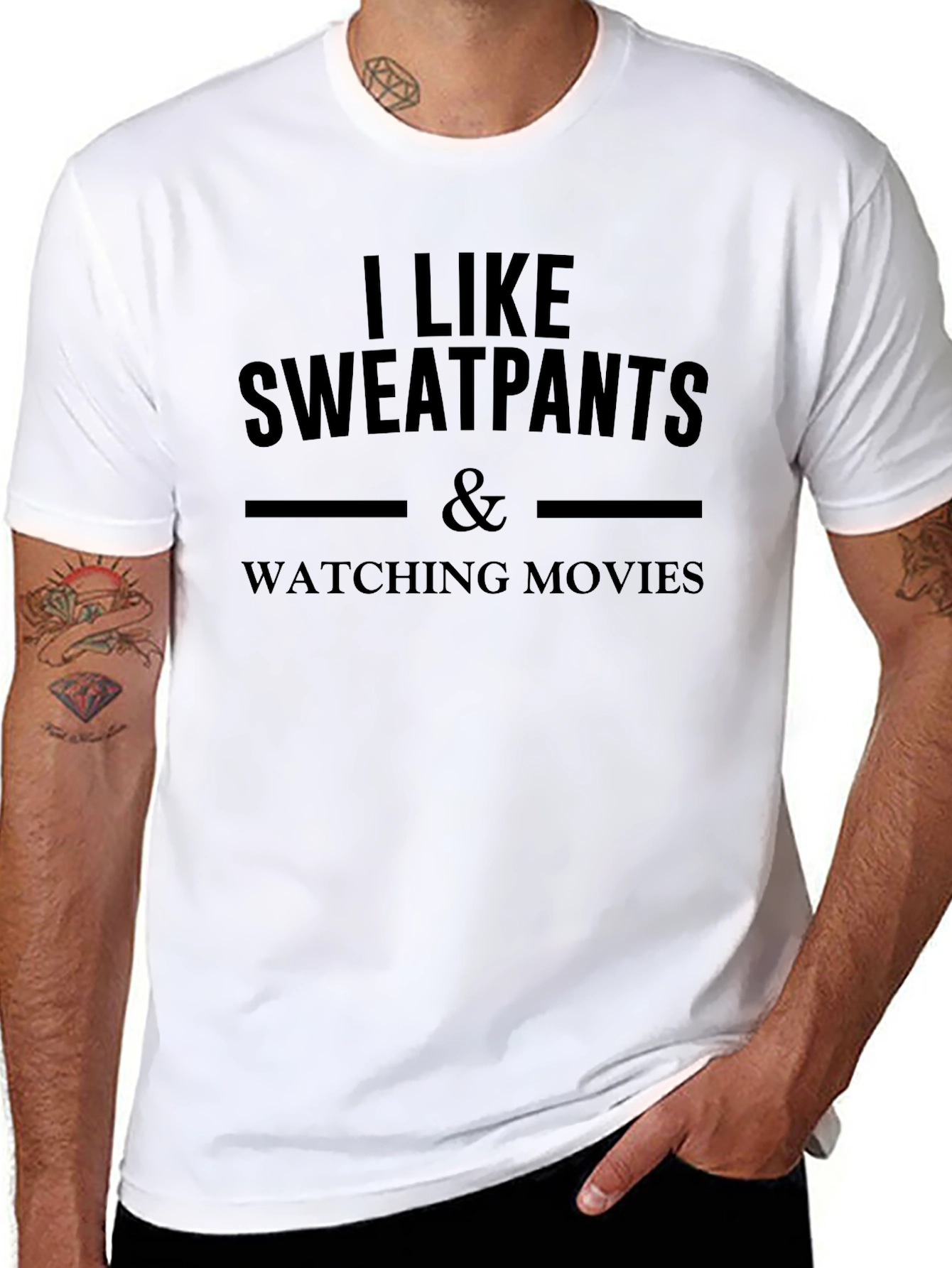 I Like Sweatpants & Watching Movies Graphic Tee
