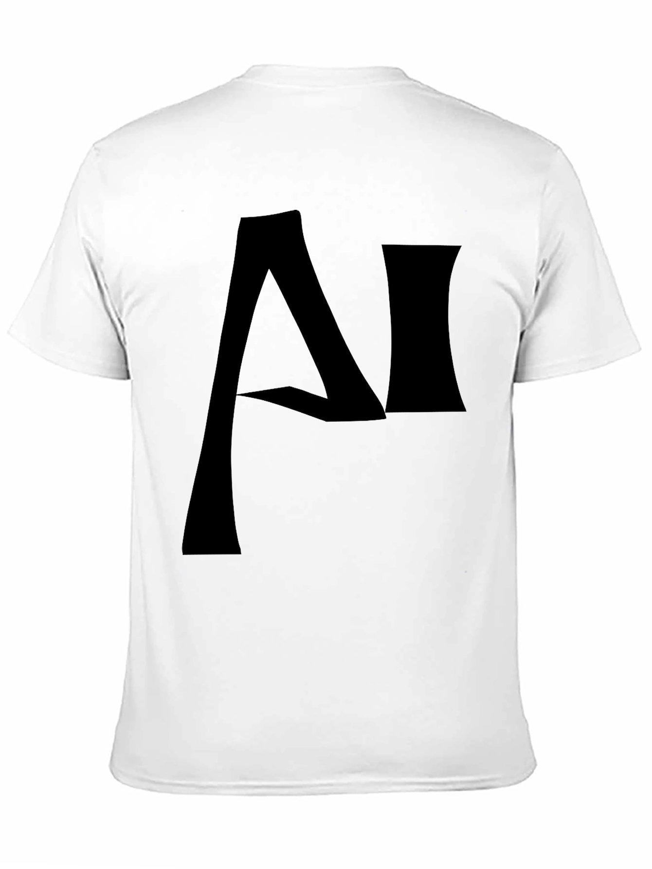 AI Logo T-Shirt - Modern Black Graphic Tee
