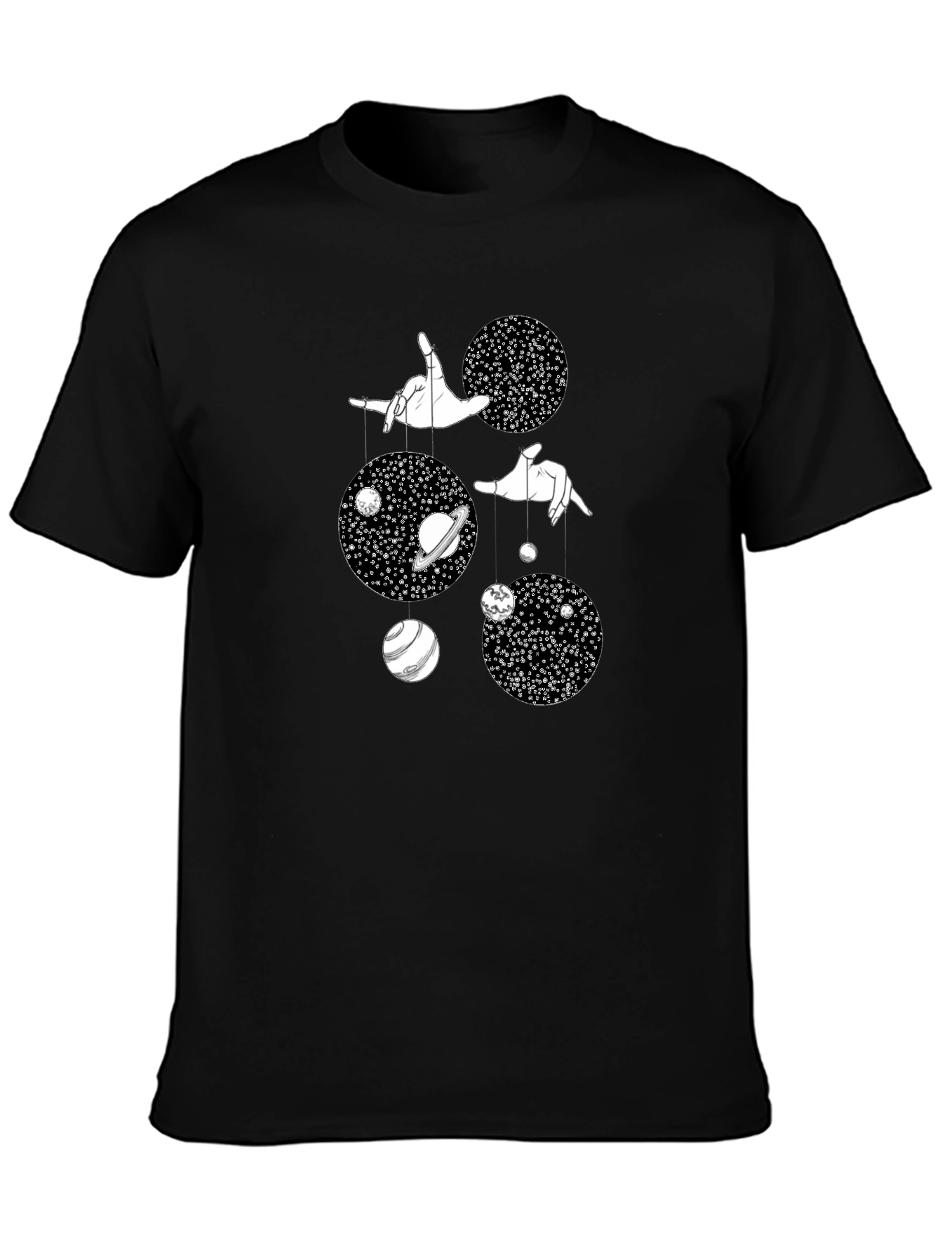 Cosmic Marionette Graphic Tee - Black