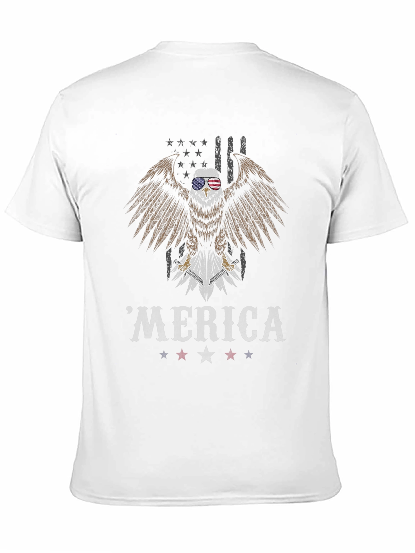 Patriotic Eagle Merica T-Shirt - American Pride