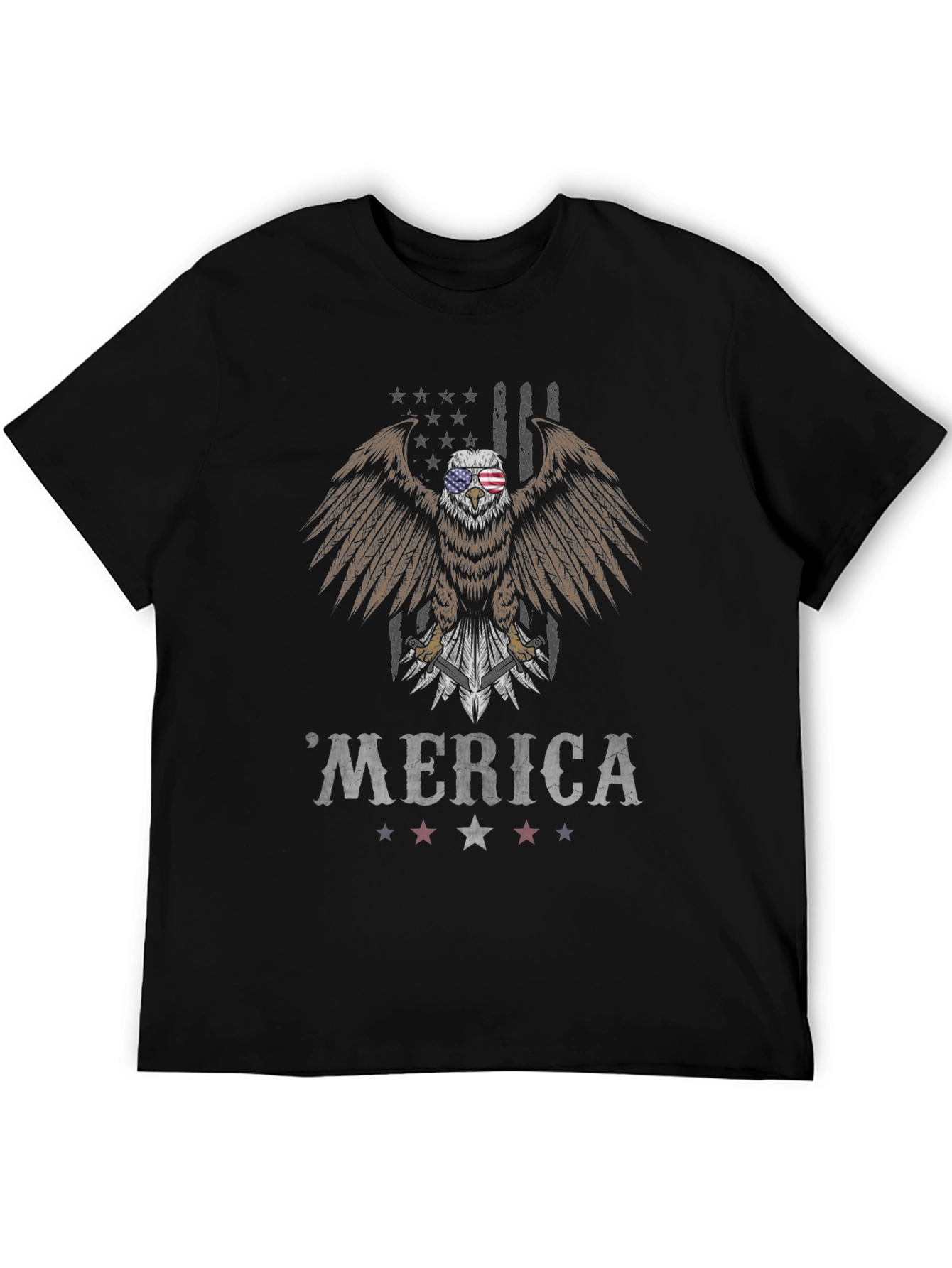 Patriotic Eagle Merica T-Shirt - American Pride