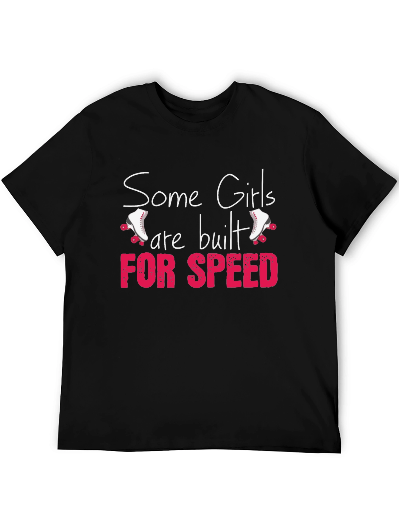Girls Built for Speed Roller Skate Graphic T-Shirt