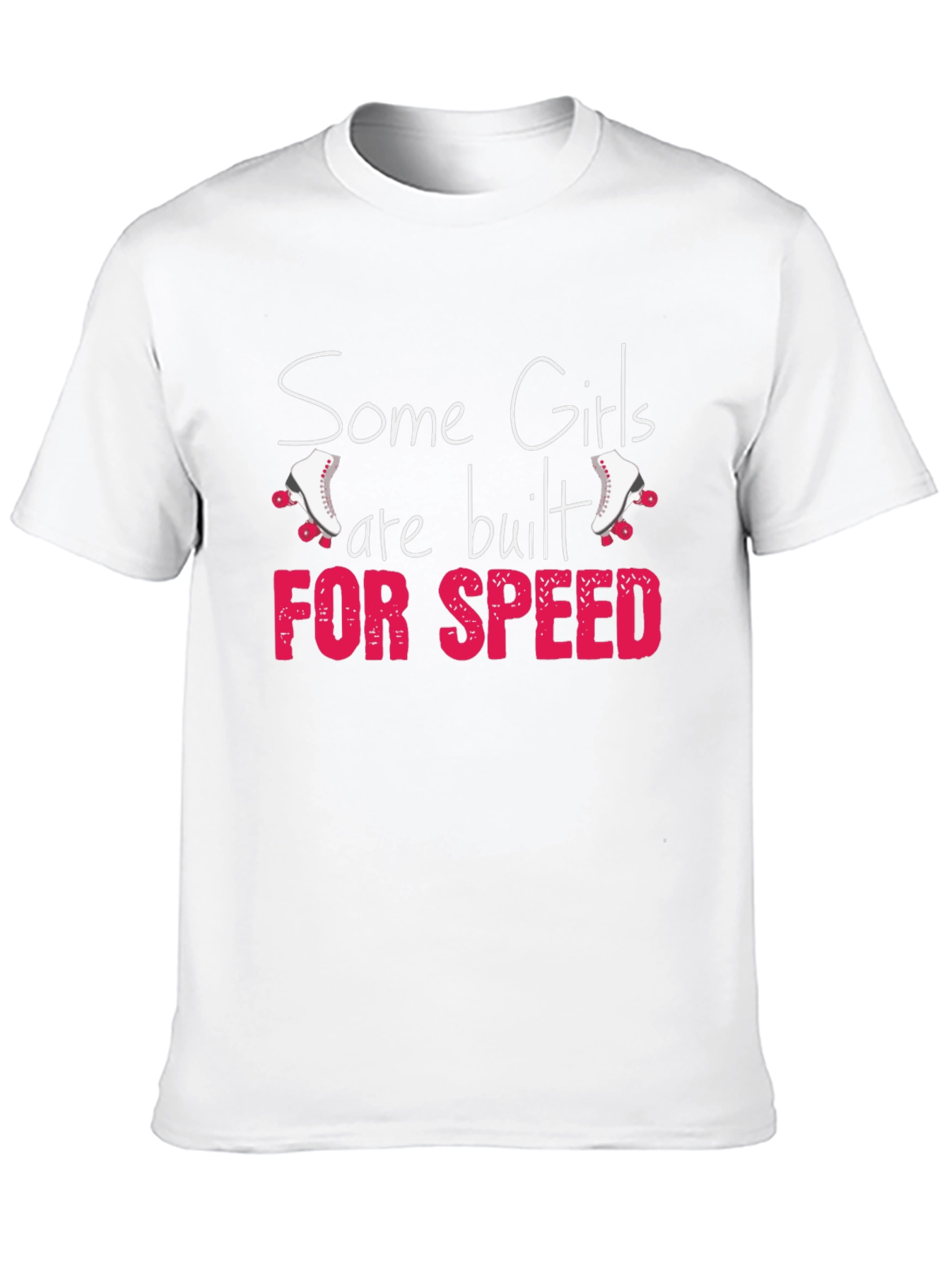 Girls Built for Speed Roller Skate Graphic T-Shirt