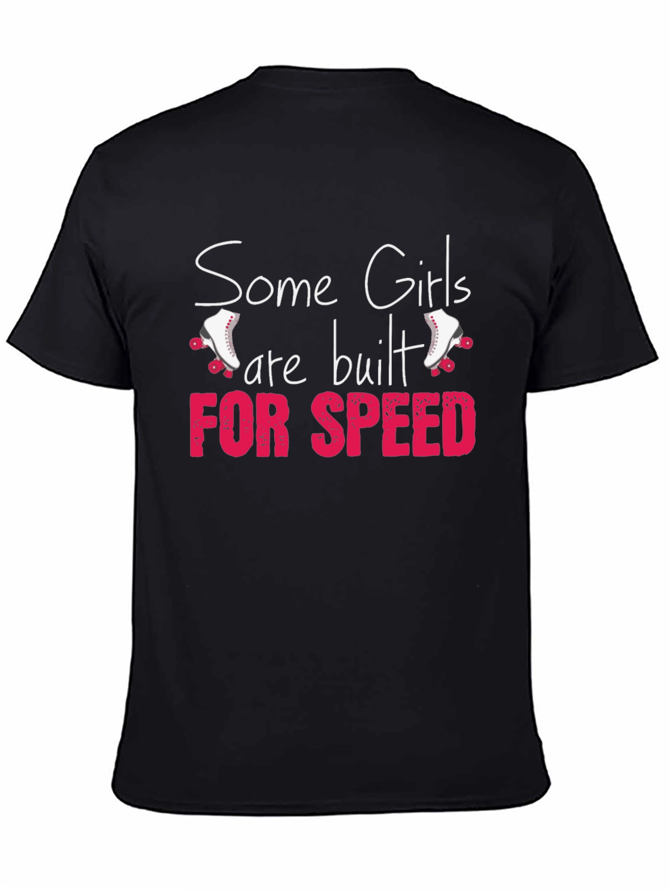 Girls Built for Speed Roller Skate Graphic T-Shirt