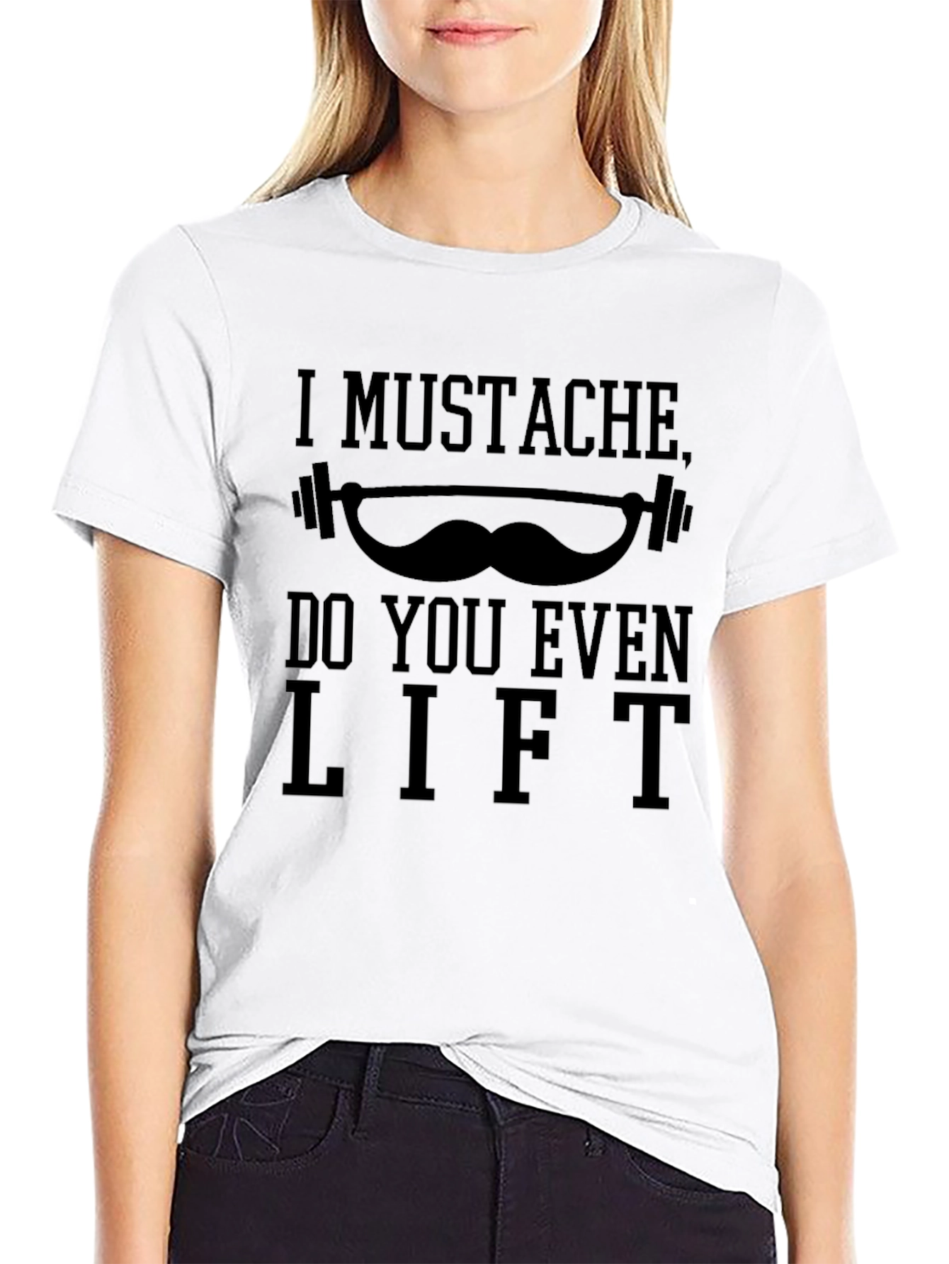 I Mustache Do You Even Lift? Graphic T-Shirt