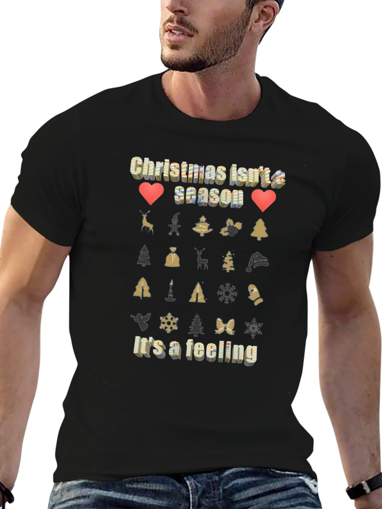 Festive Christmas Feeling Graphic Tee