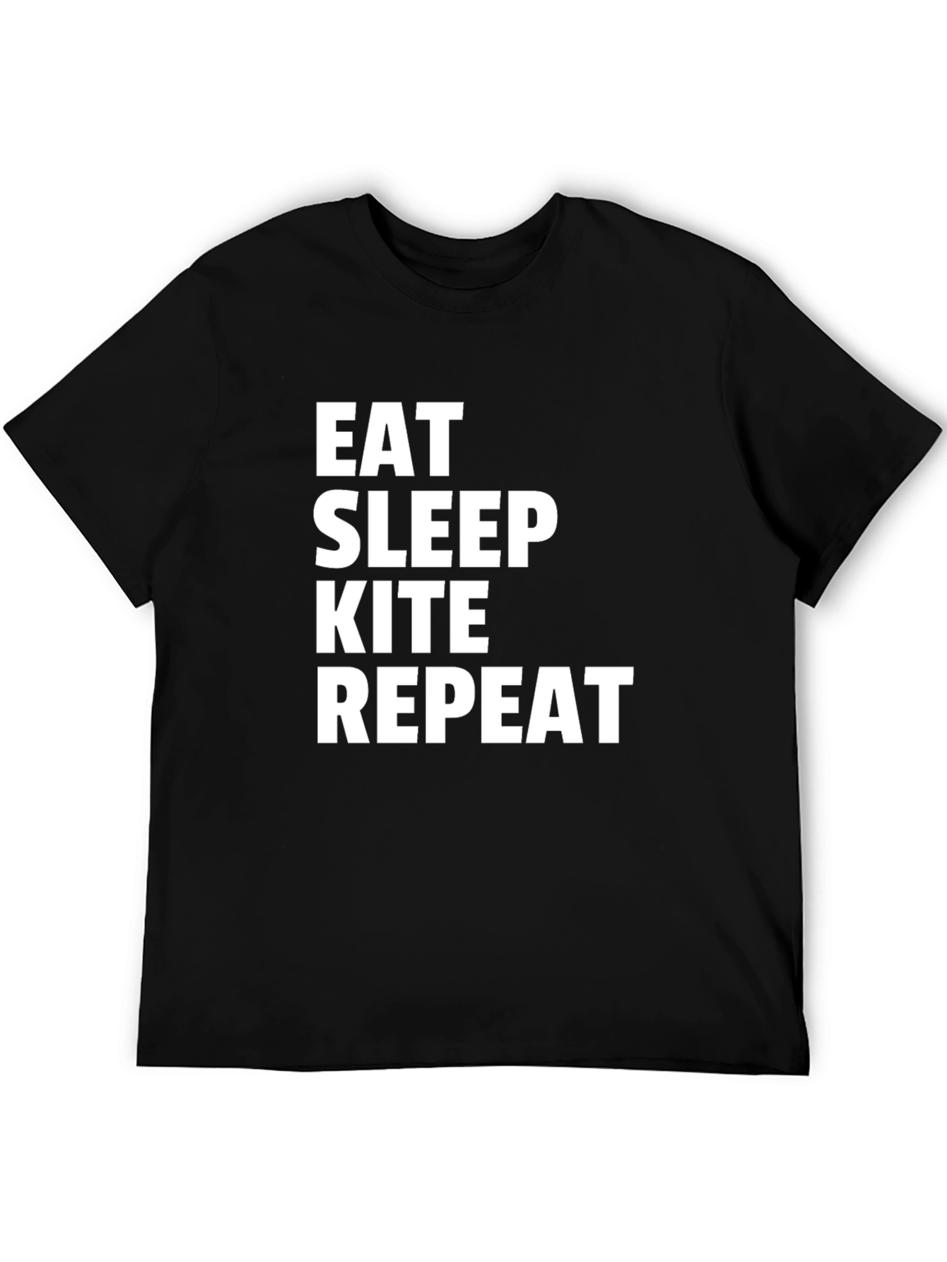 Eat Sleep Kite Repeat Graphic Tee - Kitesurfing T-Shirt