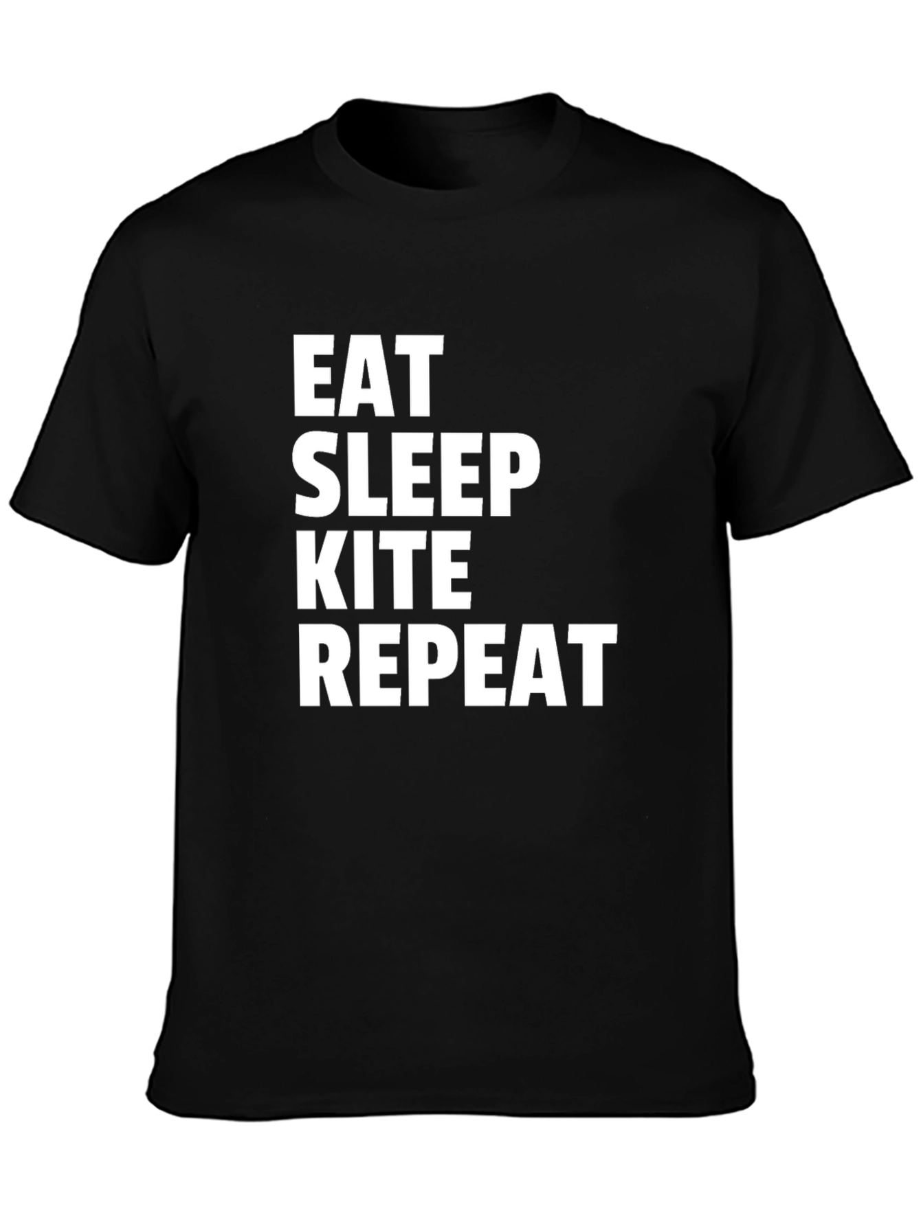 Eat Sleep Kite Repeat Graphic Tee - Kitesurfing T-Shirt