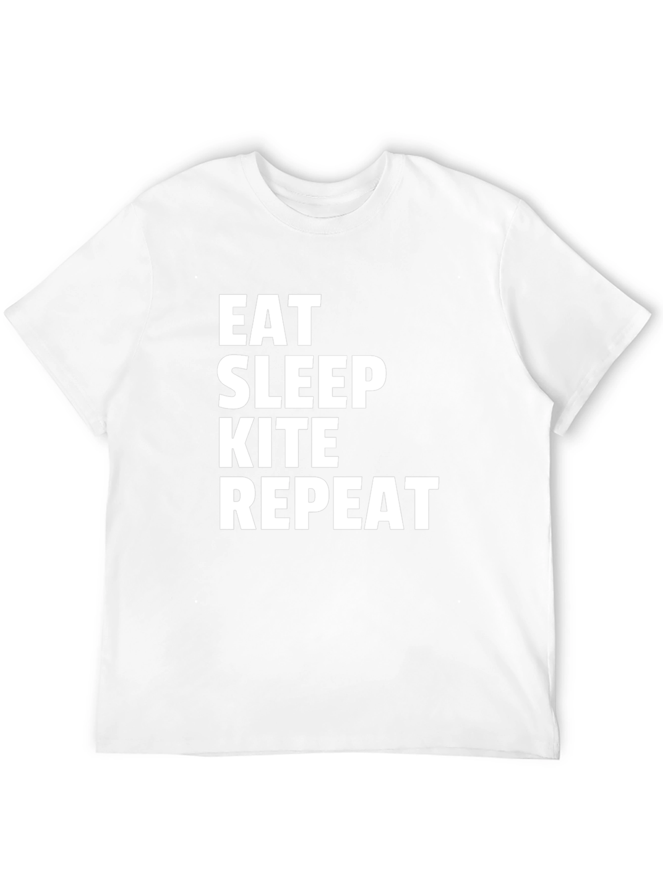 Eat Sleep Kite Repeat Graphic Tee - Kitesurfing T-Shirt