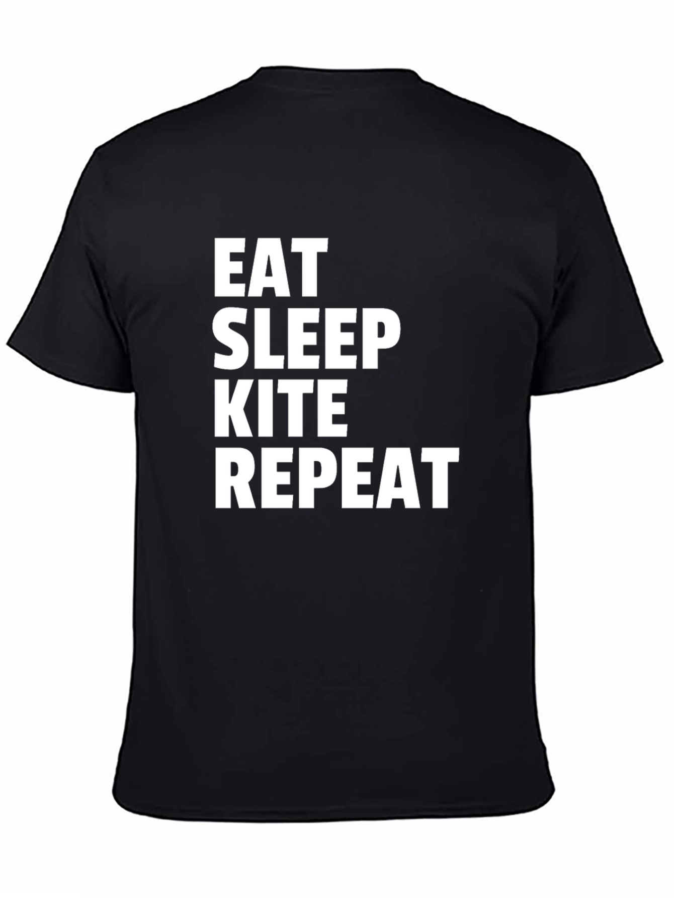 Eat Sleep Kite Repeat Graphic Tee - Kitesurfing T-Shirt