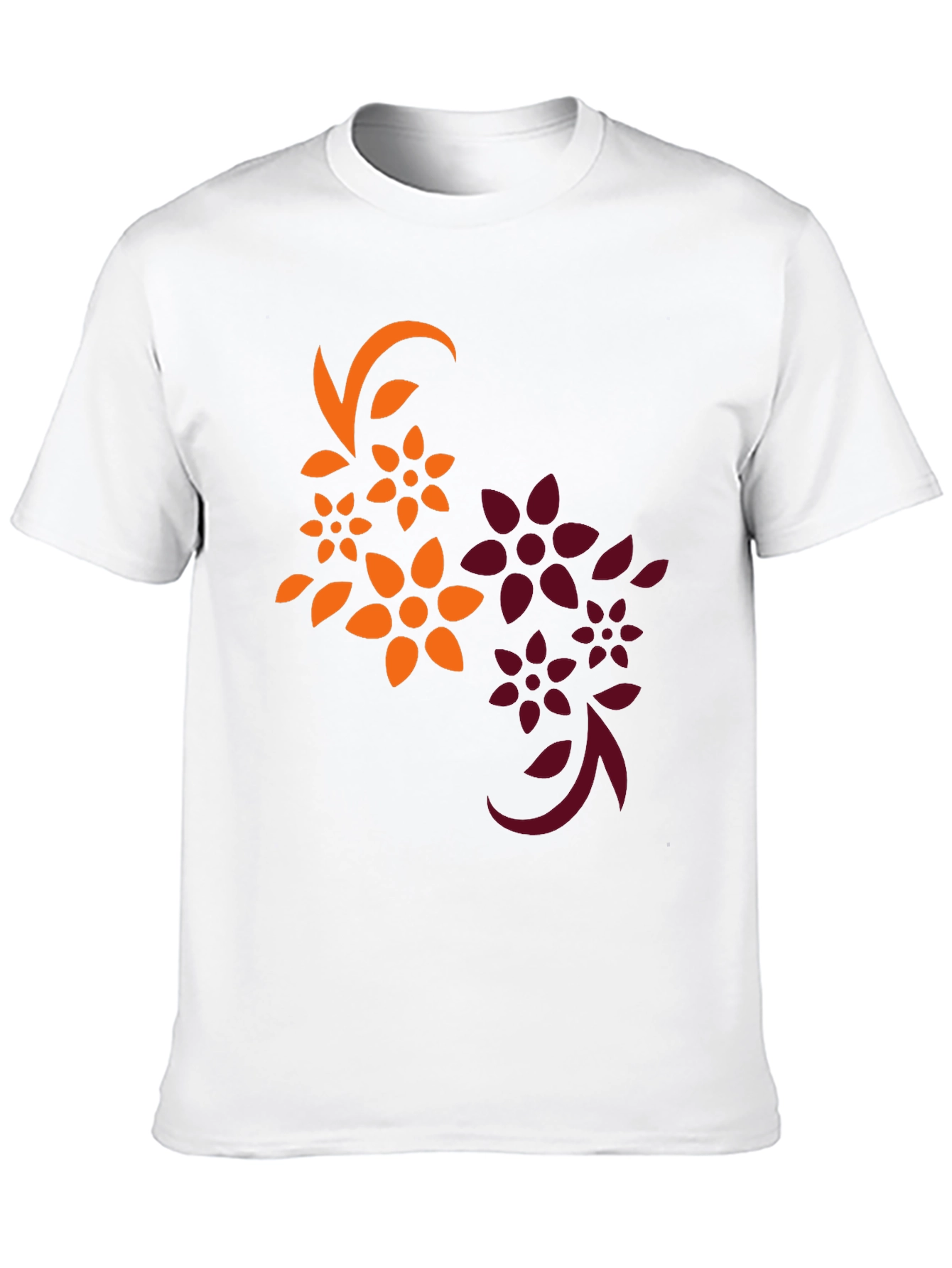 Floral Graphic Black T-Shirt