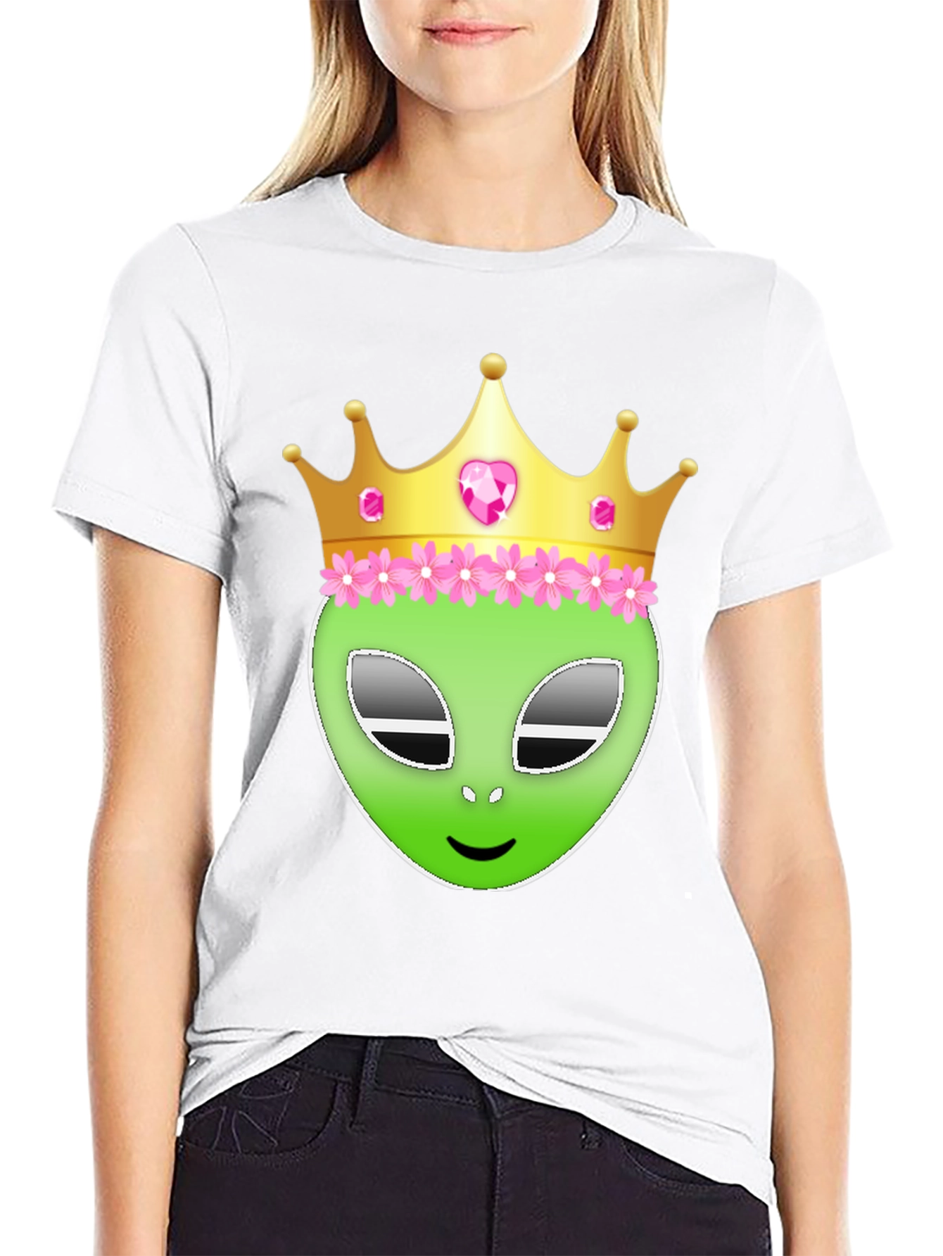 Alien Queen Graphic T-Shirt - Black Cotton Tee
