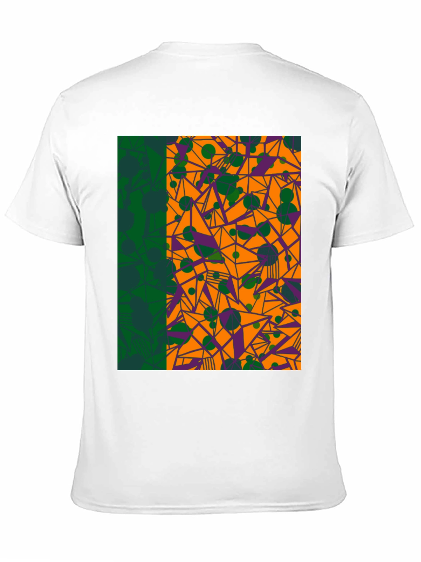 Geometric Patterned Graphic Tee