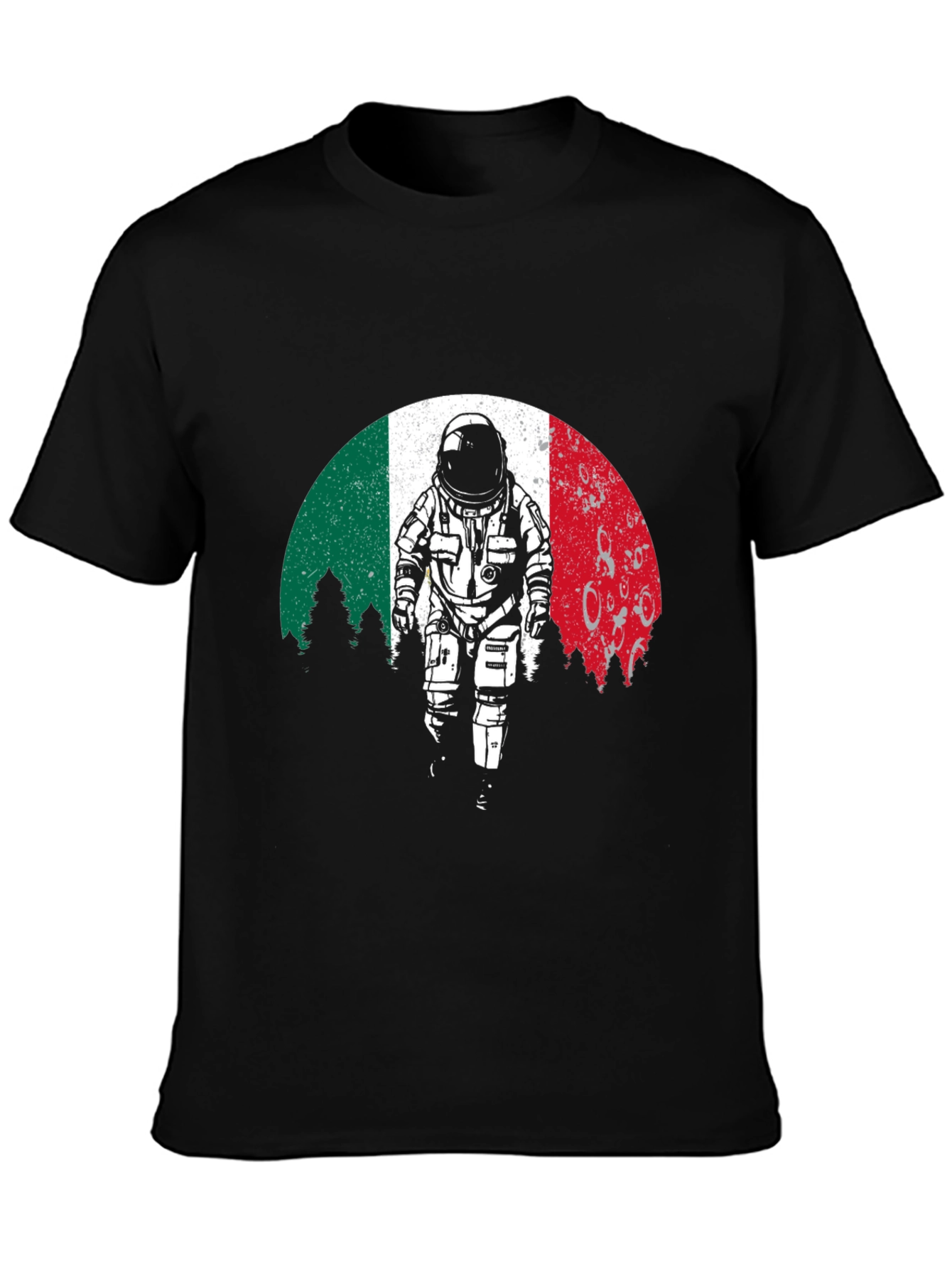 Astronaut T-Shirt: Italian Flag Design