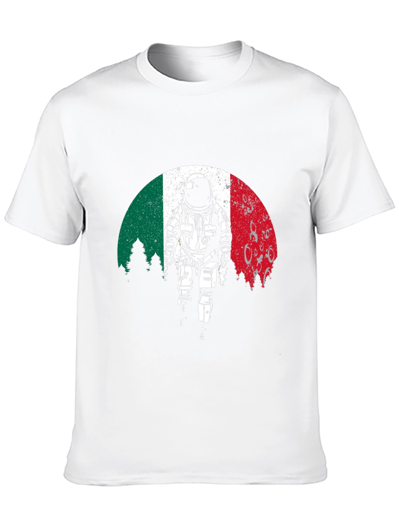 Astronaut T-Shirt: Italian Flag Design